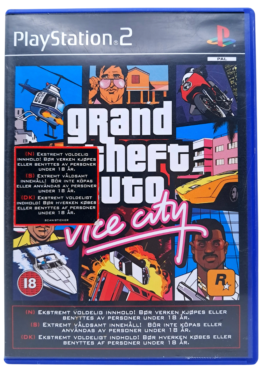 Grand theft auto: Vice city - Playstation 2 spill (PS2)