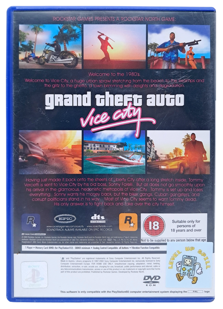 Grand theft auto: Vice city - Playstation 2 spill (PS2)