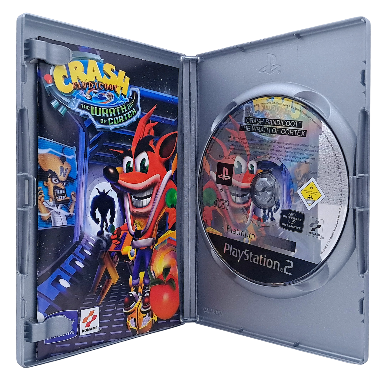 Crash Bandicoot - The wrath of Cortex (platinum) - Playstation 2 spill (PS2)