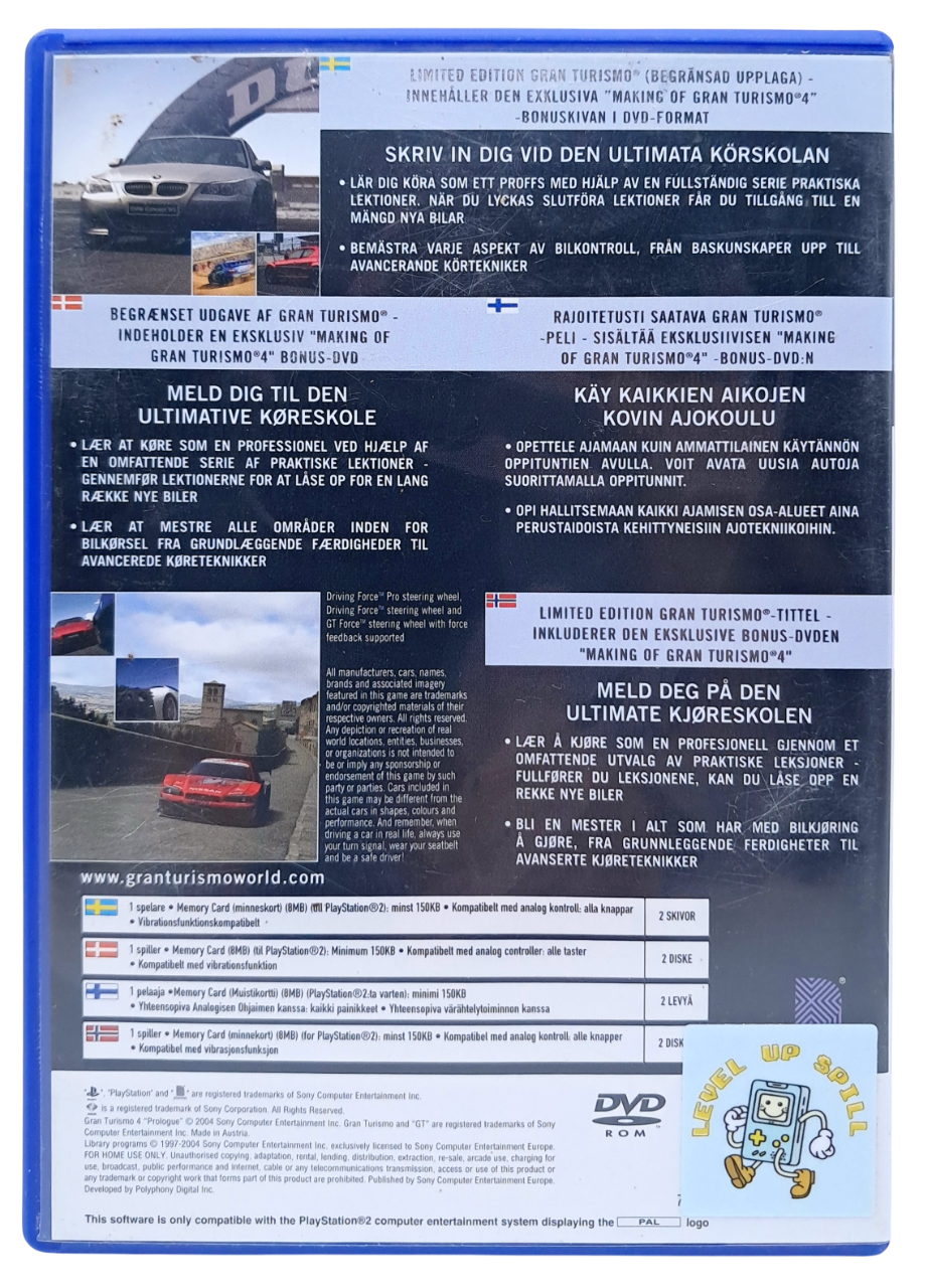Gran turismo 4 - Prologue - Playstation 2 spill (PS2)