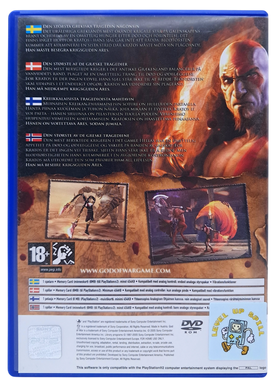God of war - Playstation 2 spill (PS2)