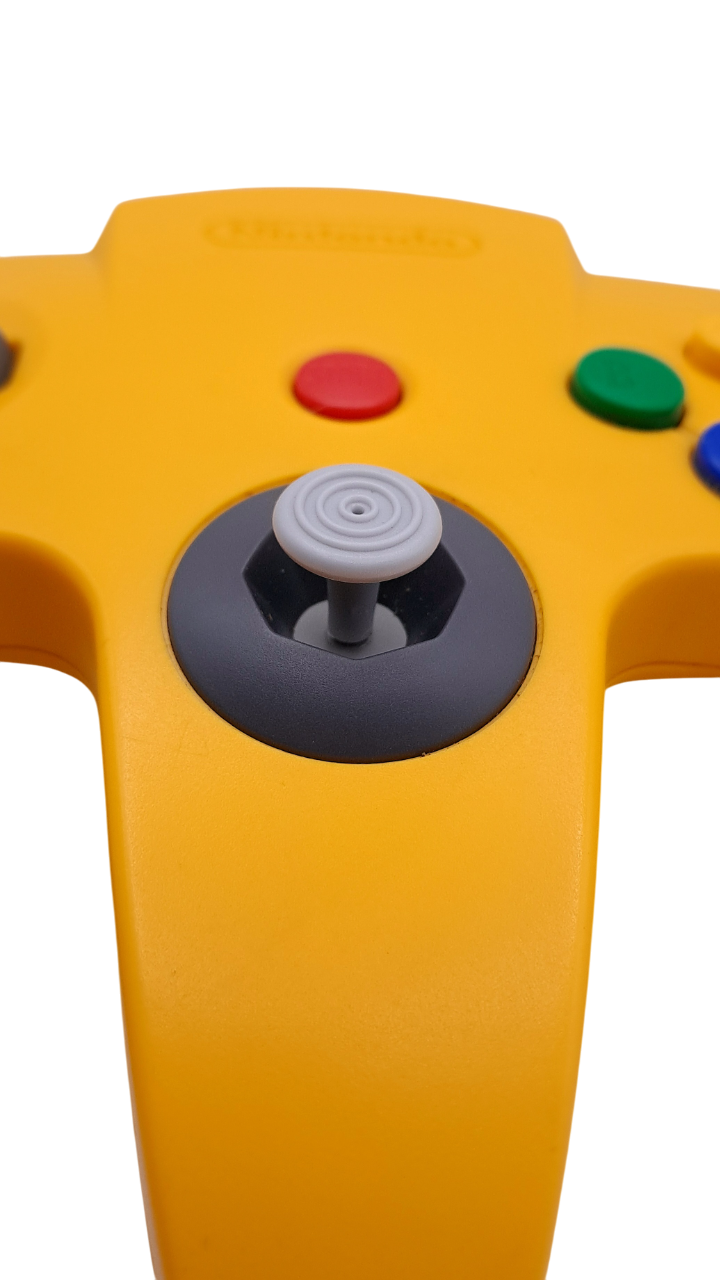 Original gul N64 kontroll - Nintendo 64 tilbehør (N64)