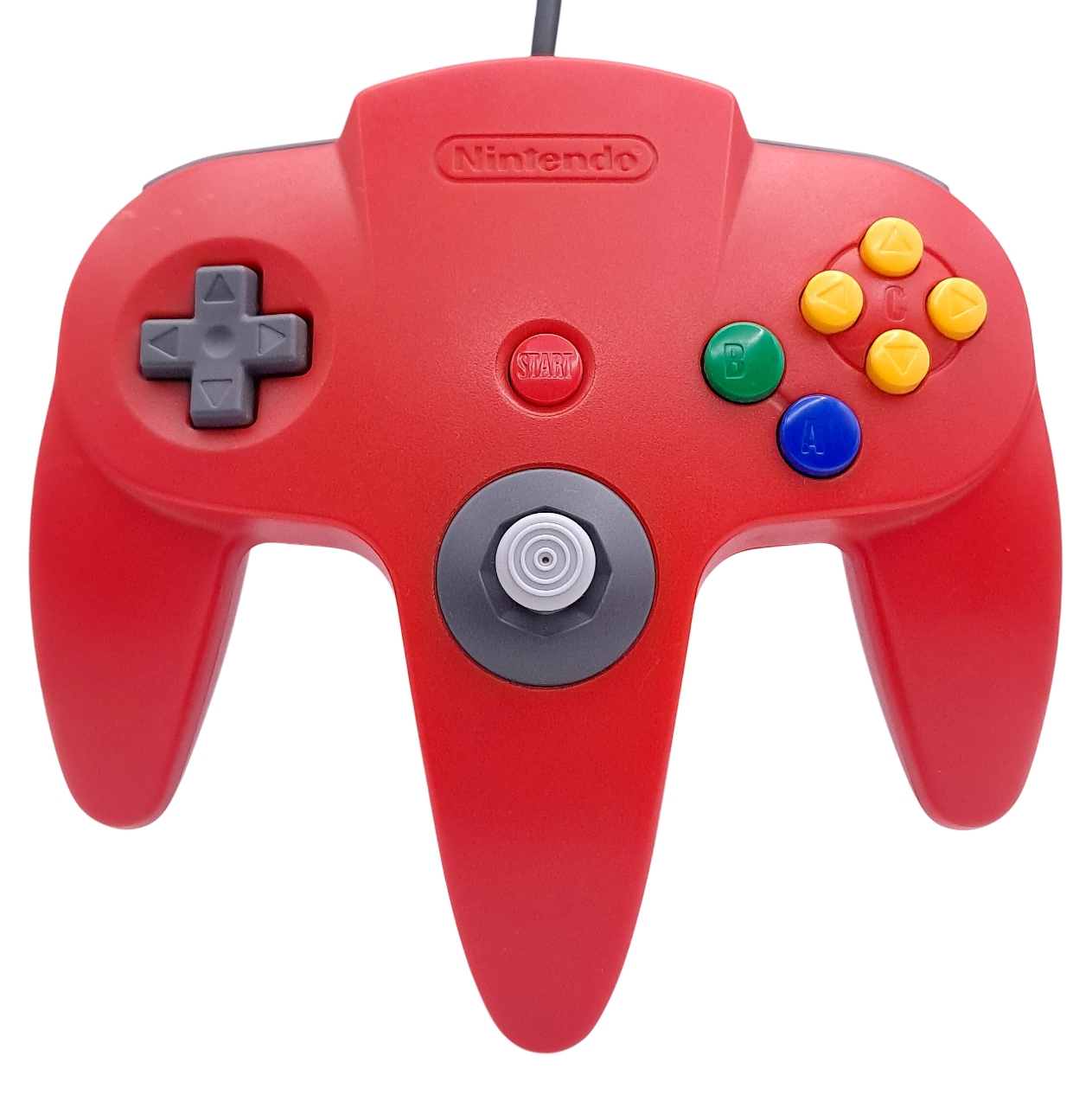Original rød N64 kontroll - Nintendo 64 tilbehør (N64)