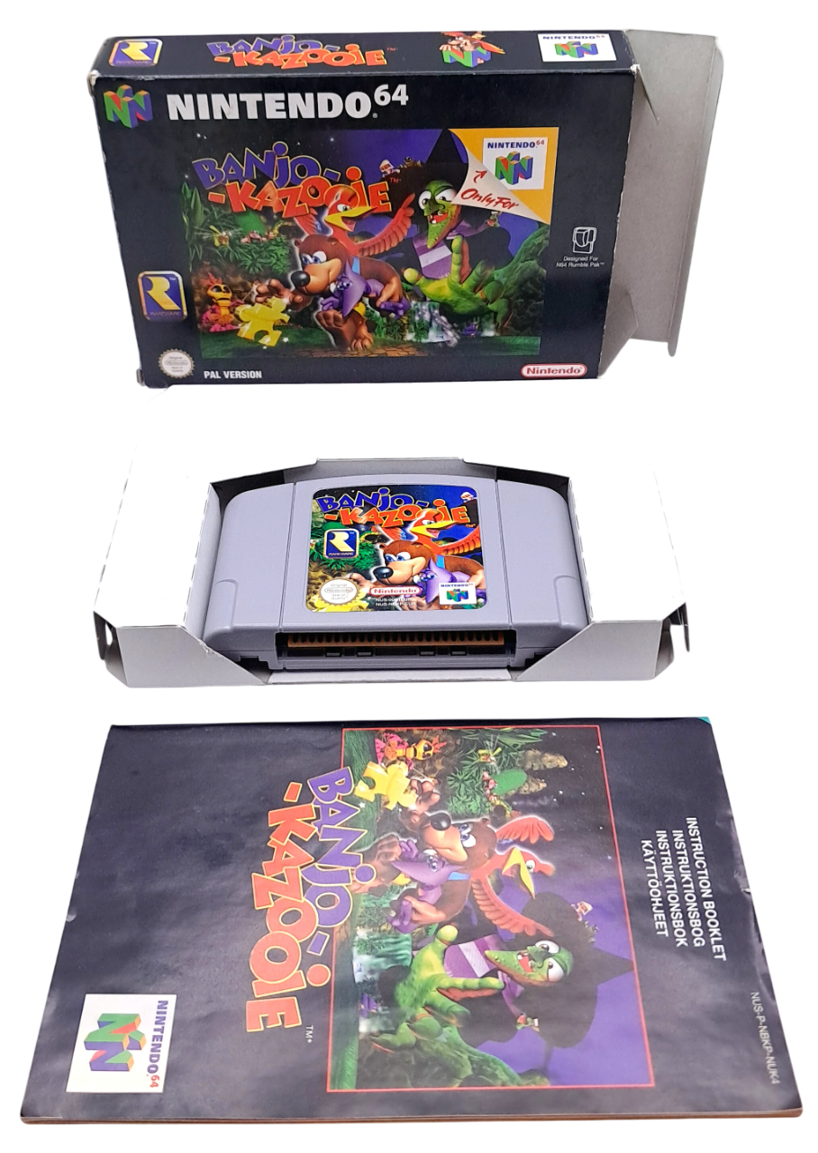Banjo-Kazooie - Komplett i eske (CIB) - Nintendo 64 spill (N64)