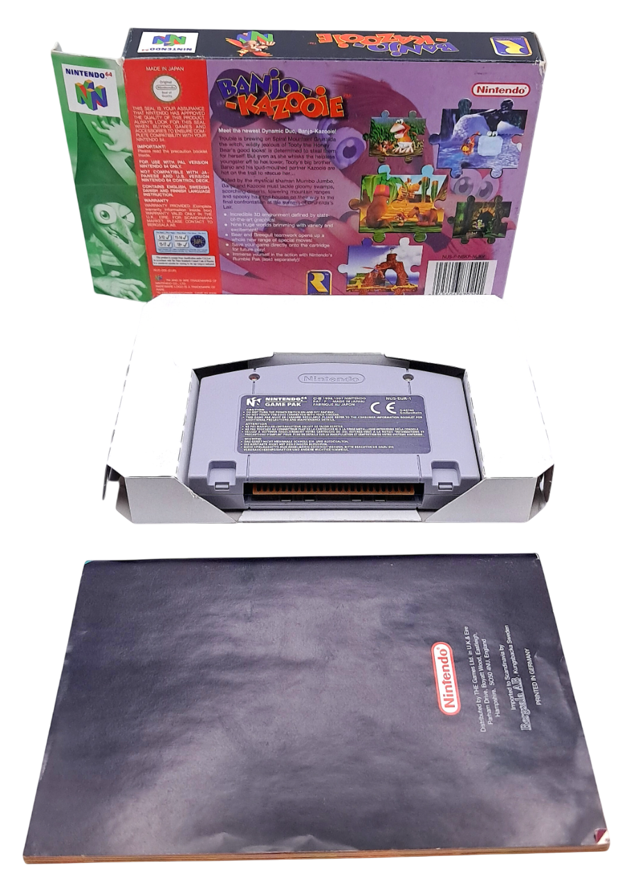 Banjo-Kazooie - Komplett i eske (CIB) - Nintendo 64 spill (N64)