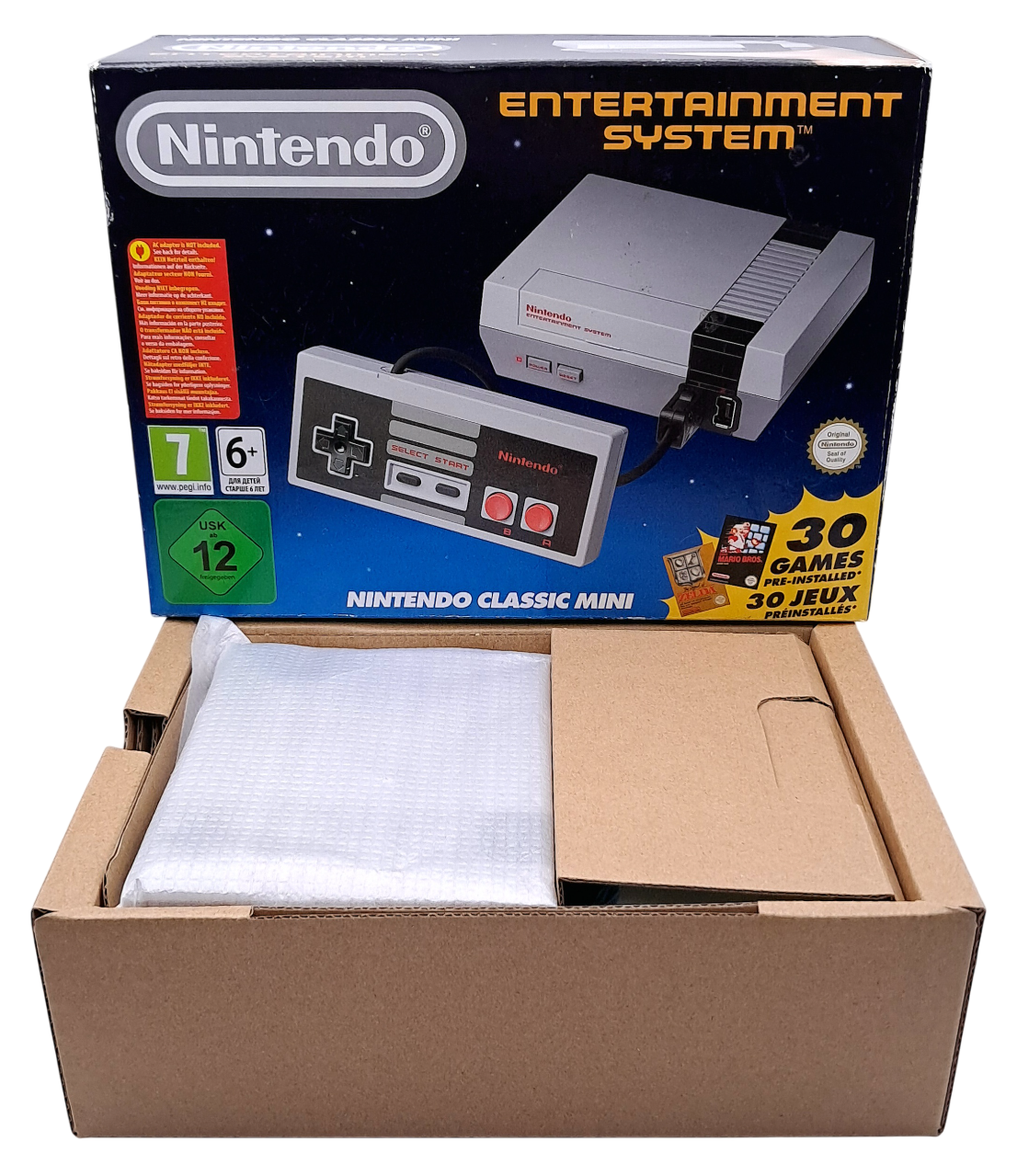 Nintendo Classic Mini (NES Mini) – 30 forhåndsinstallerte spill