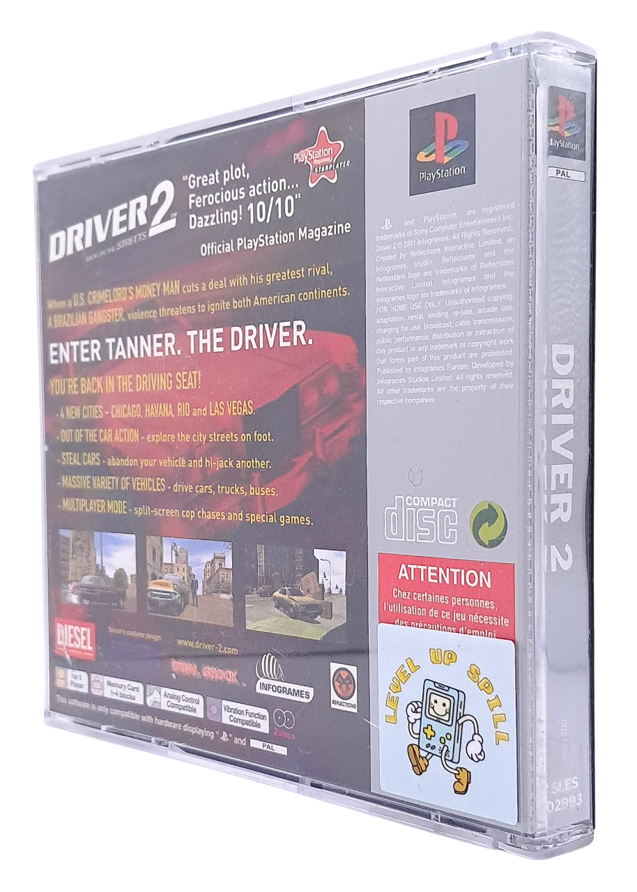 Driver 2 - Back on the streets (platinum) - Playstation 1 spill (PS1)