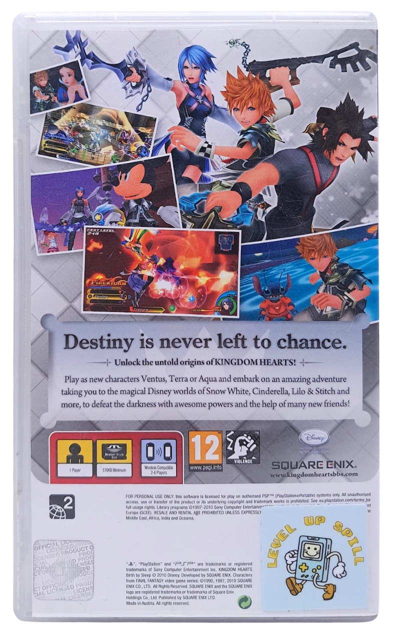 Kingdom hearts - Birth by sleep - Playstation portable spill (PSP)