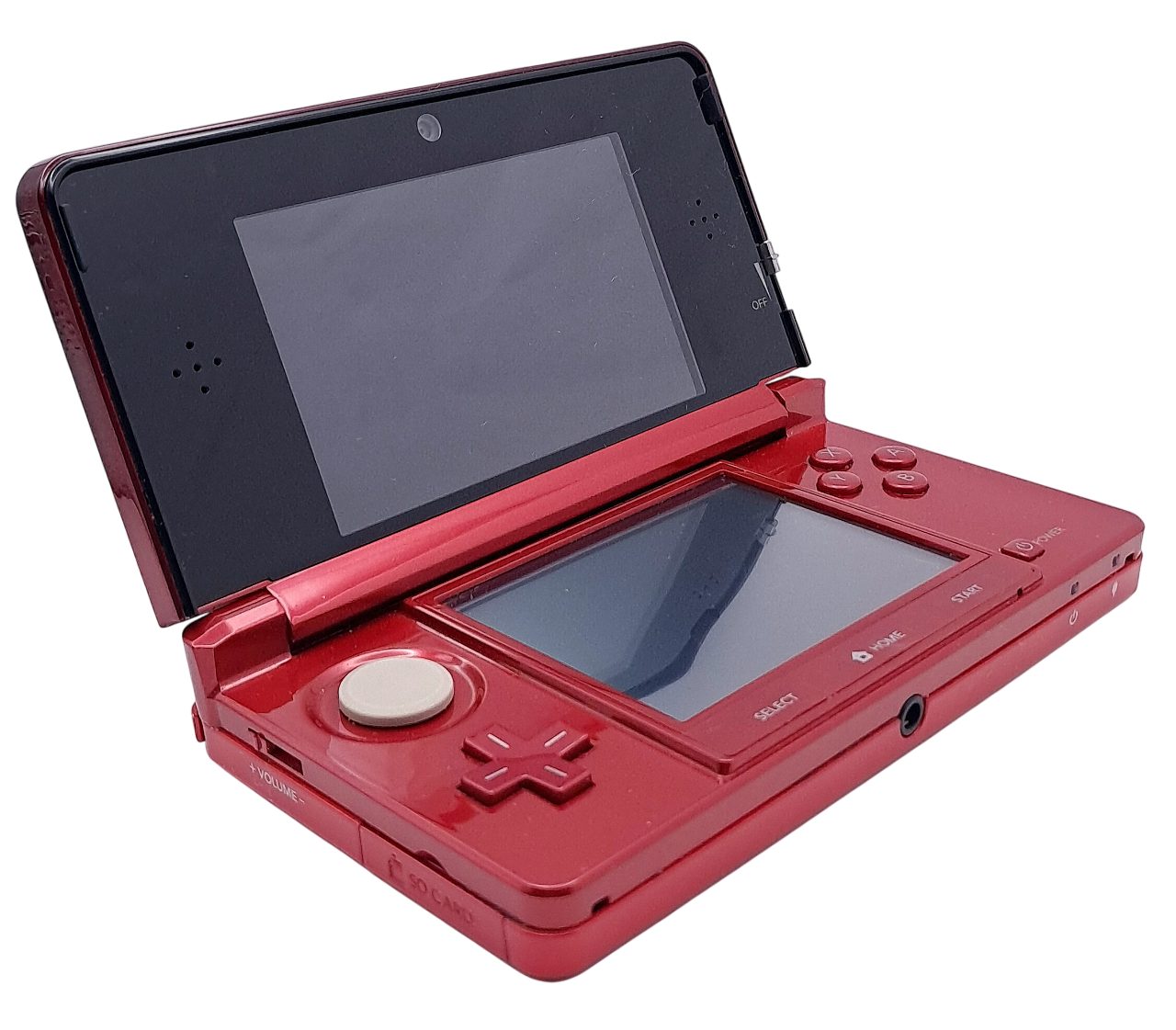 Rød / Metallic red Nintendo 3DS - Håndholdt konsoll med lader