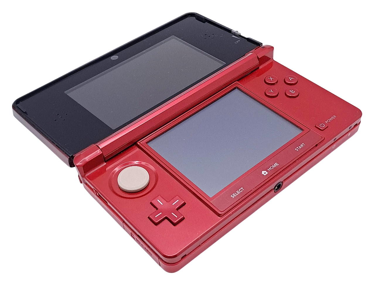 Rød / Metallic red Nintendo 3DS - Håndholdt konsoll med lader
