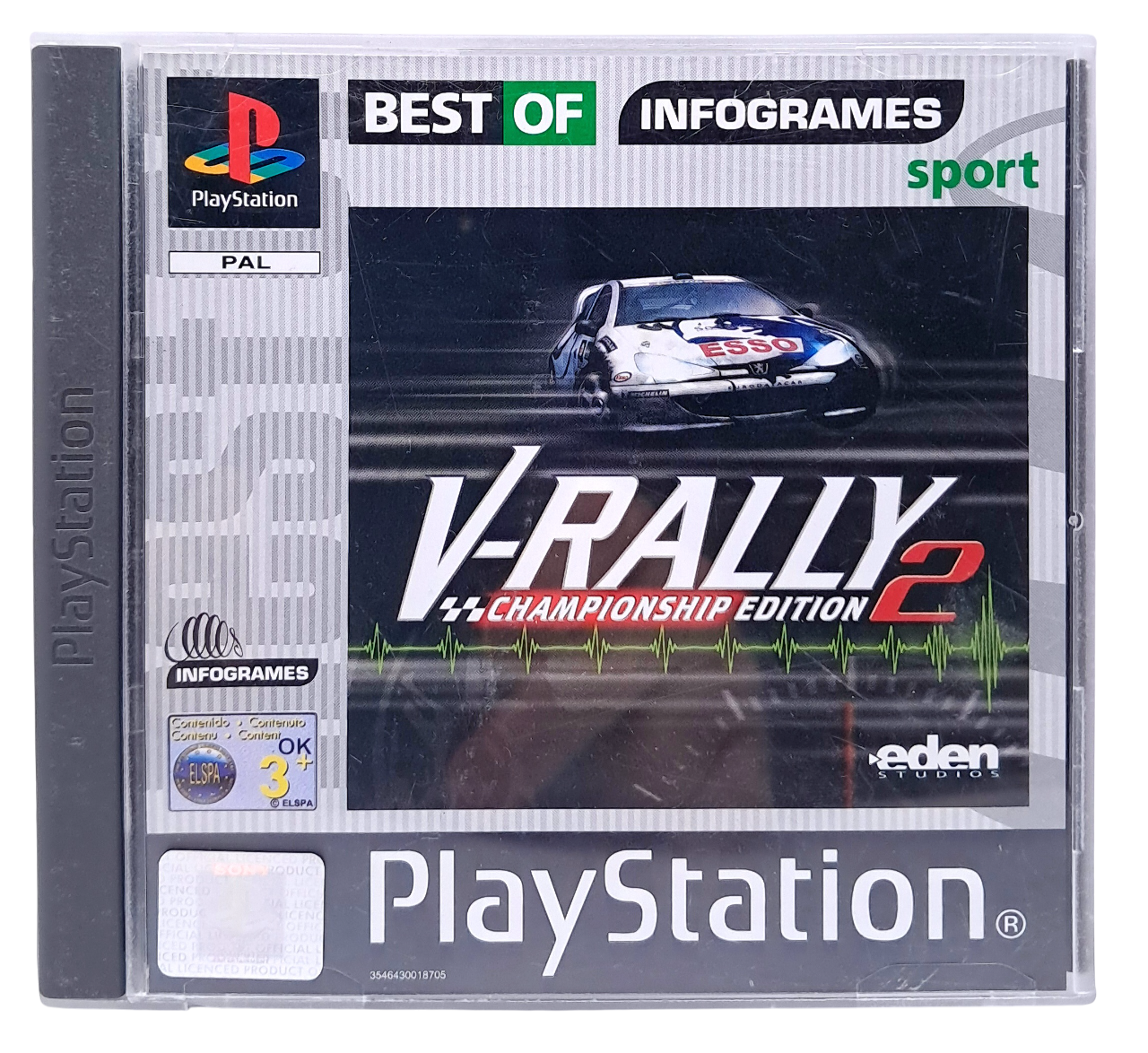 V-rally 2 - Championship edition - Playstation 1 spill (PS1)