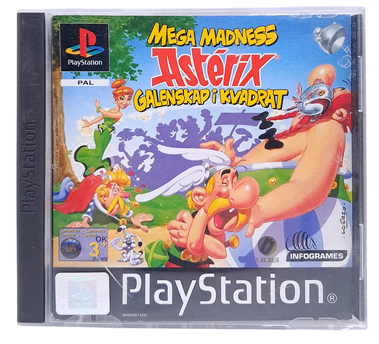 Mega madness Asterix - Galenskap i kvadrat - Playstation 1 spill (PS1)