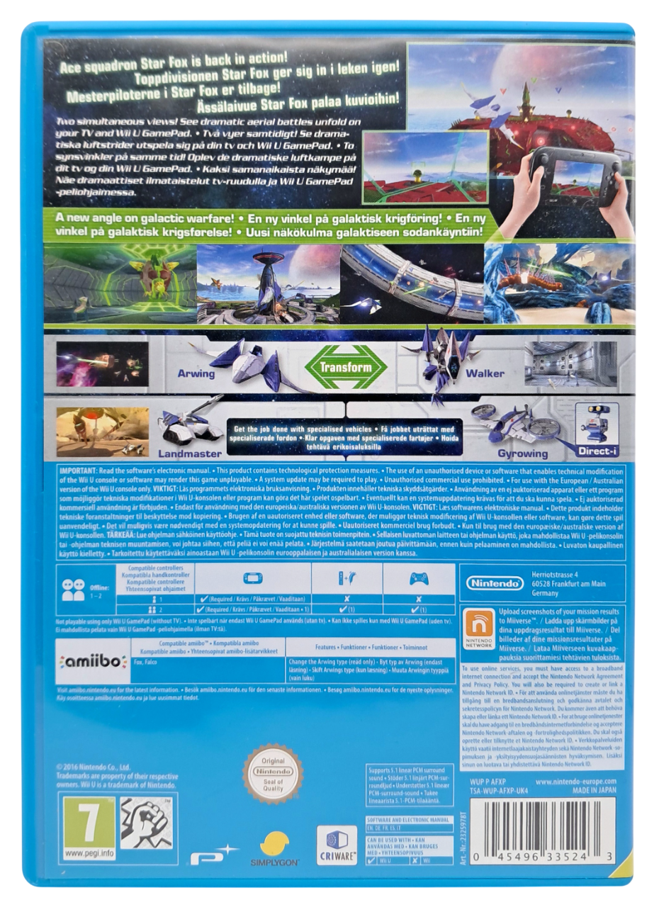 Star fox - Zero - Nintendo Wii U spill