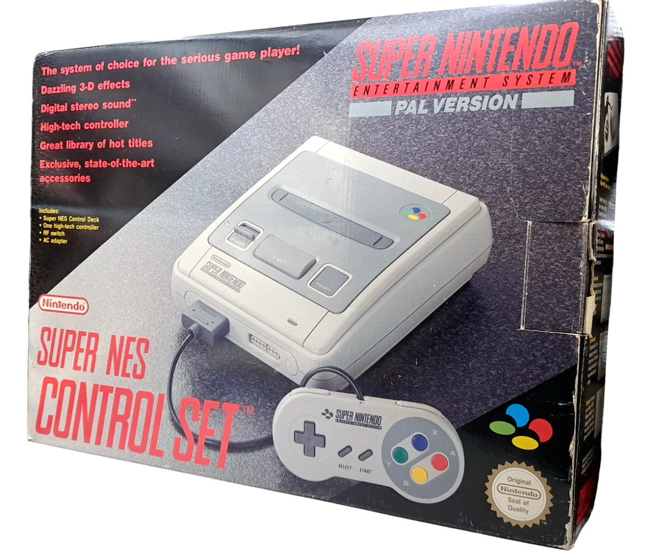 Super Nintendo Entertainment System (komplett i eske) - SNES konsoll