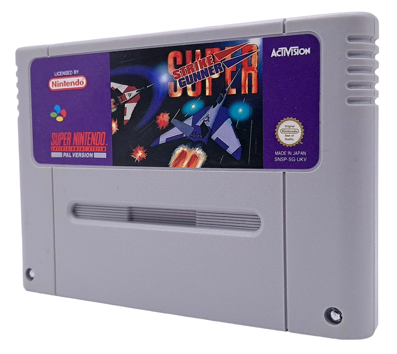 Super strike gunner (Komplett i eske) - Super nintendo spill (snes)