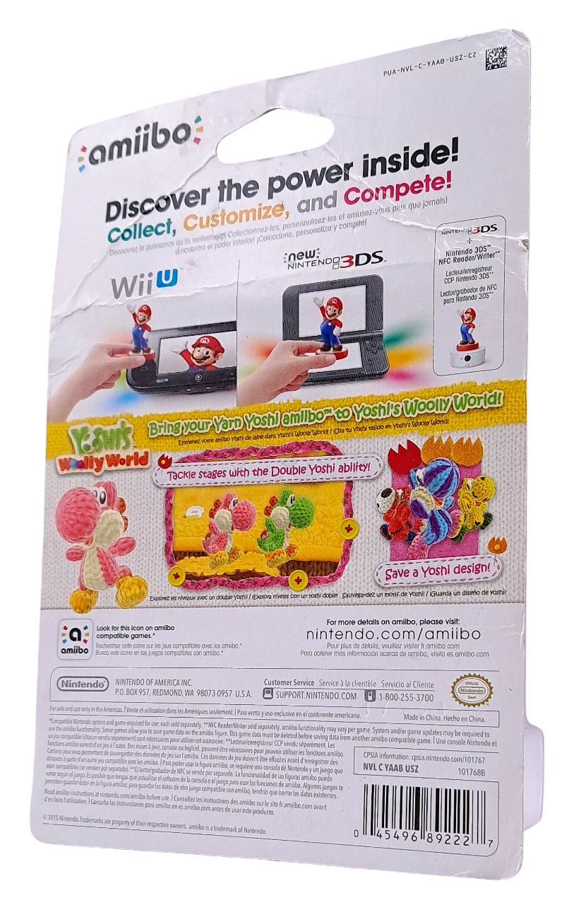 Yoshi’s Woolly World amiibo – Pink Yarn Yoshi