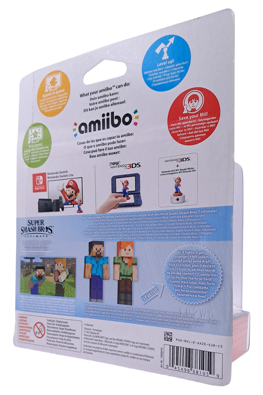 Steve & Alex Amiibo – Super Smash Bros. Collection (Nintendo)