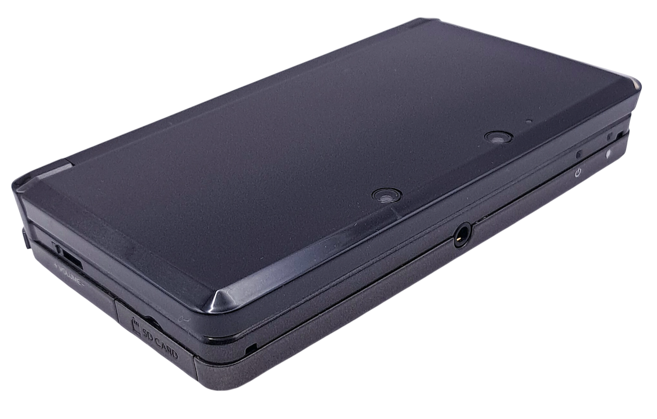 Svart Nintendo 3DS - Håndholdt konsoll med lader