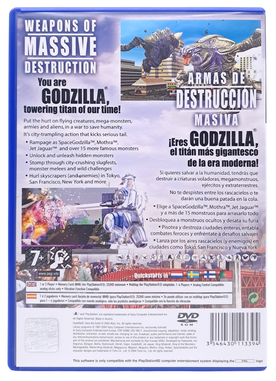 Godzilla - Save the earth - Playstation 2 spill (PS2)