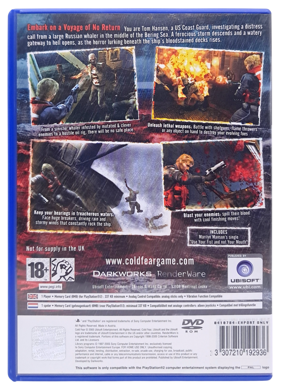 Cold fear - Playstation 2 spill (PS2)