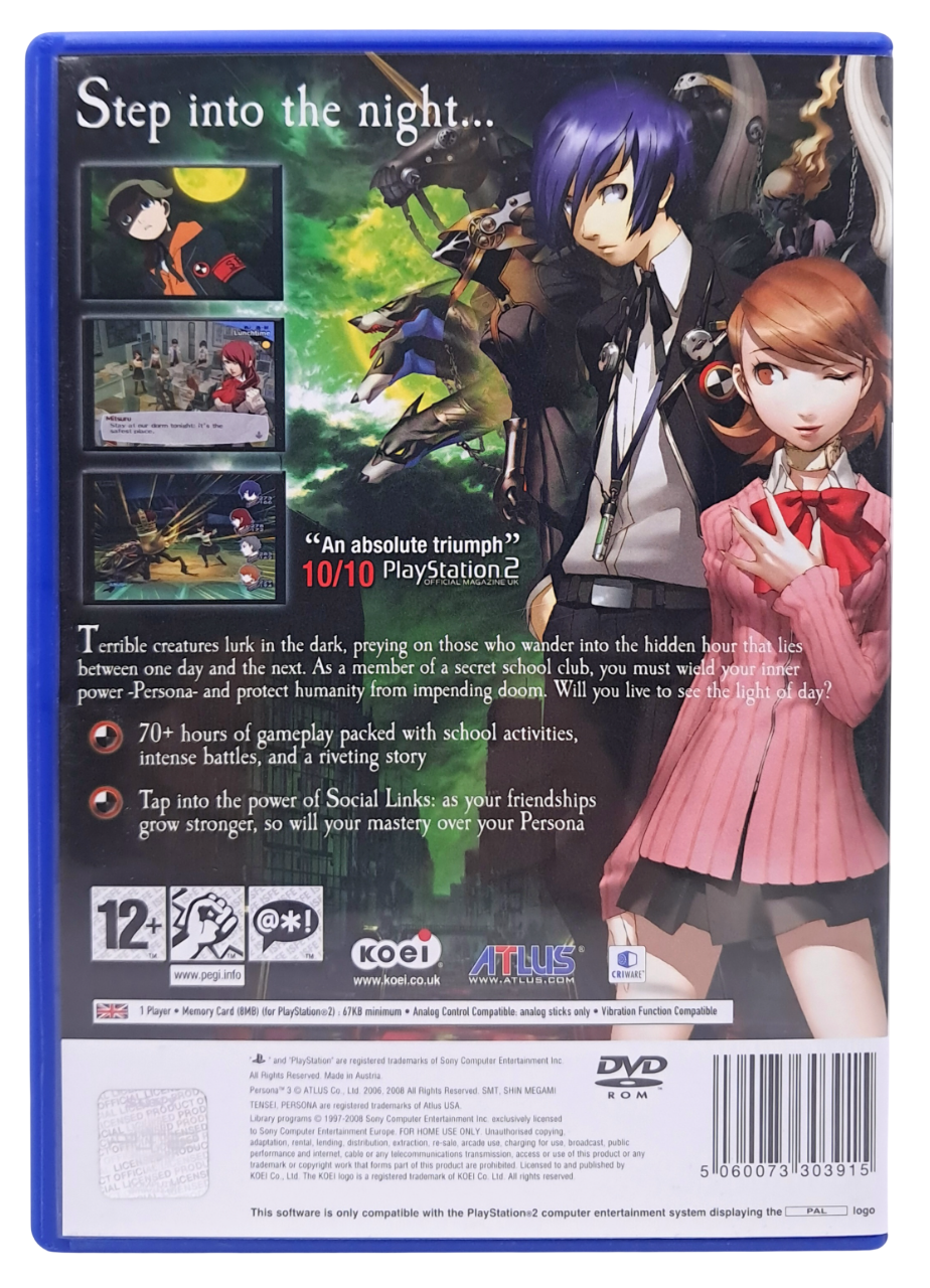 Gameplay-bilde fra Shin Megami Tensei - Persona 3 - Playstation 2 spill (PS2)