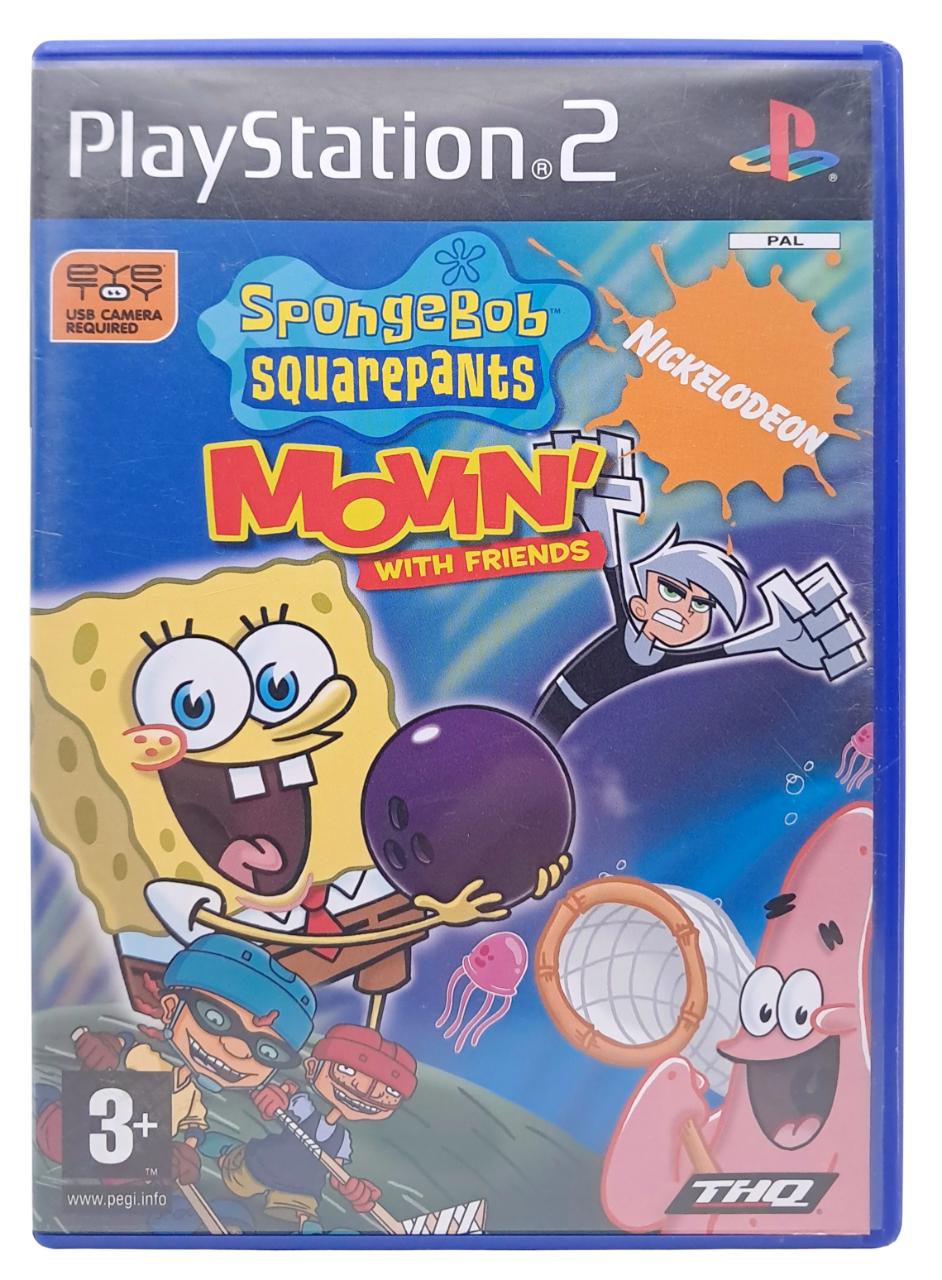 Bilde av coveret til Spongebob squarepants - Movin' with friends - Playstation 2 spill (PS2)