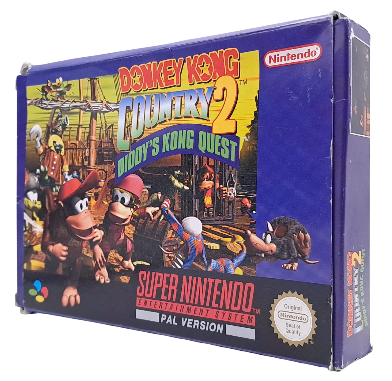 Donkey kong country 2 - Diddy's kong quest (komplett i eske) - SNES spill