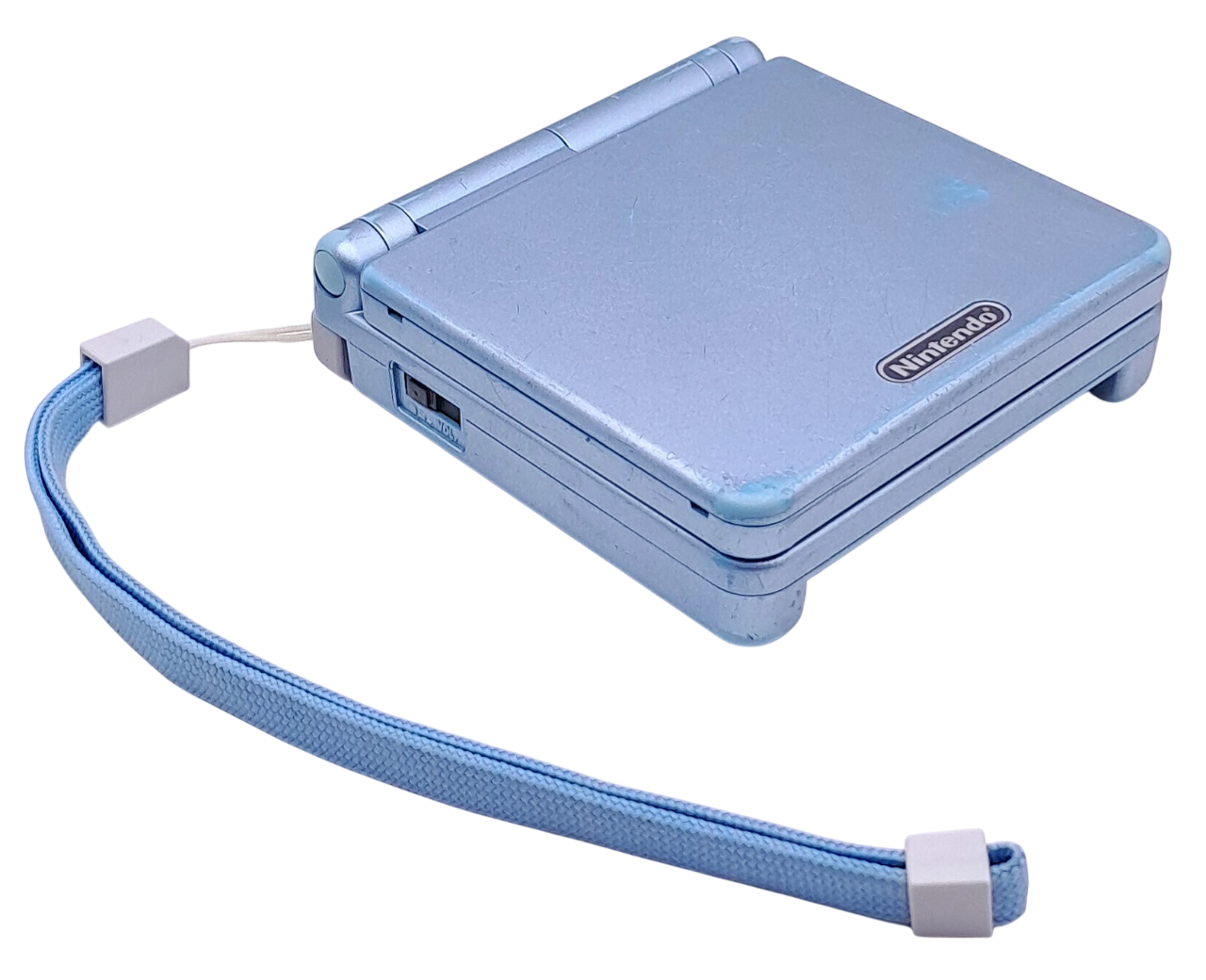 Original Nintendo Pearl blue GameBoy Advance SP AGS-001 med lader - Håndholdt konsoll  (GBA)