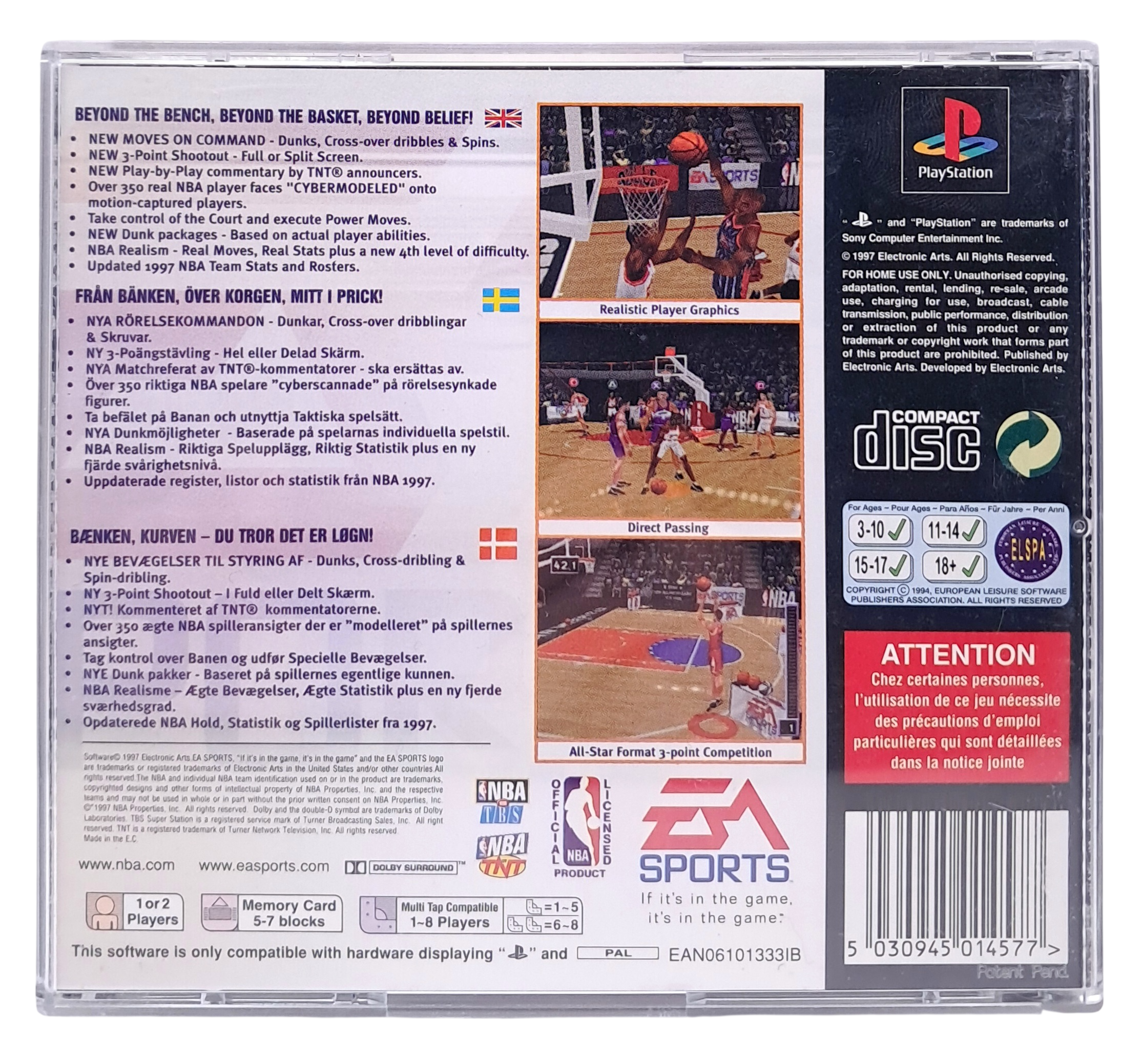 NBA Live 98 - Playstation 1 spill (PS1)