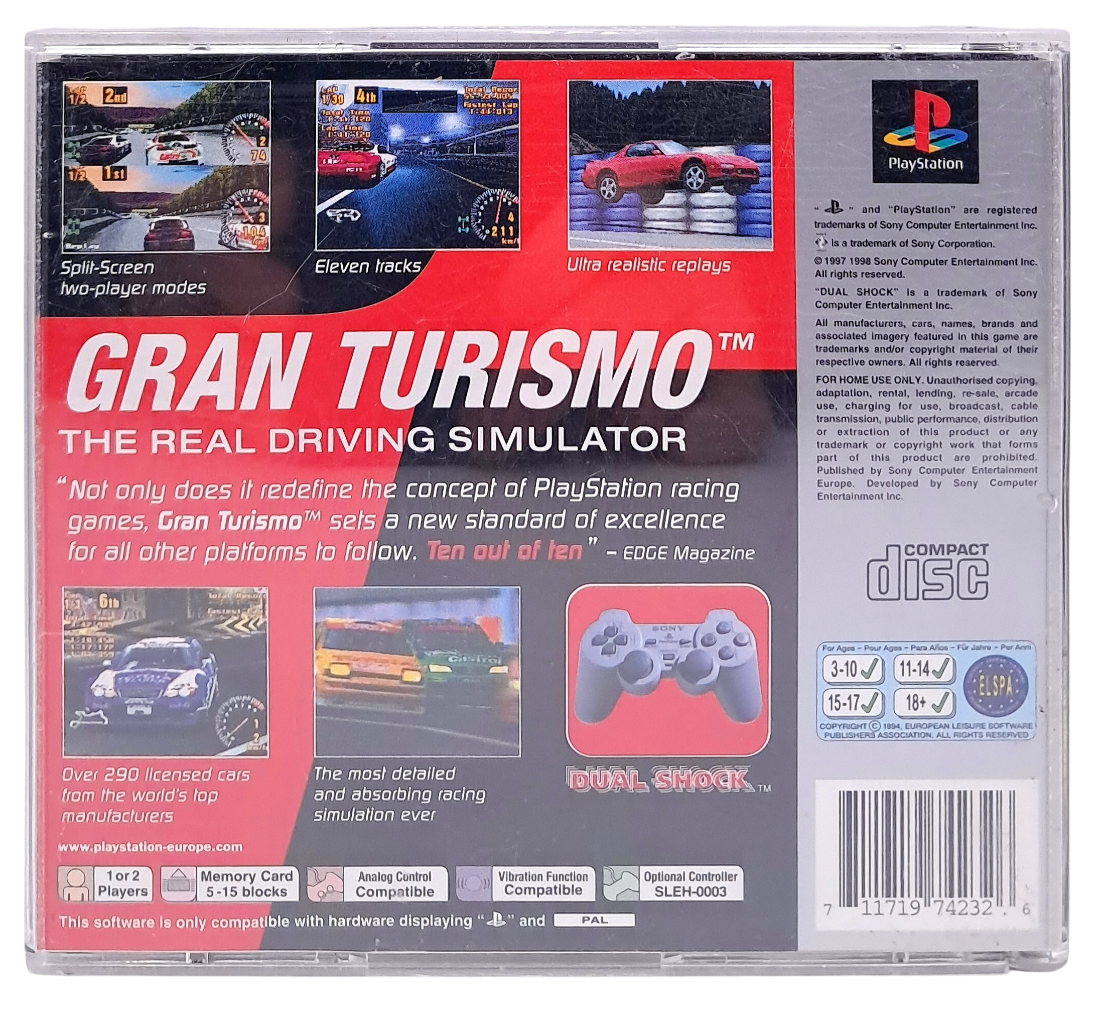 Gran turismo (platinum) - Playstation 1 spill (PS1)