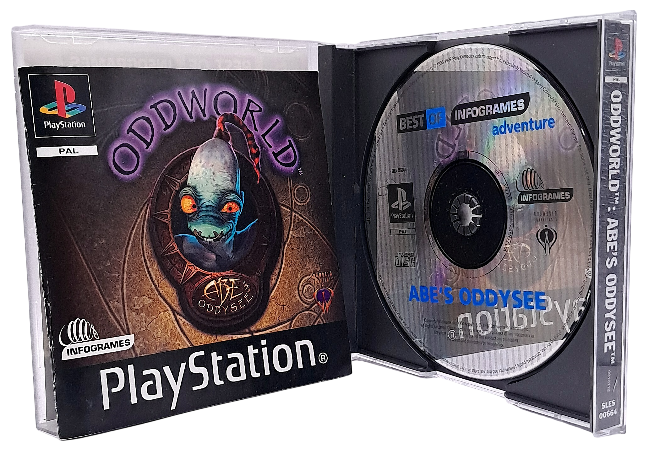 Oddworld Abe's oddysee (Best of infogrames) - Playstation 1 spill (PS1)
