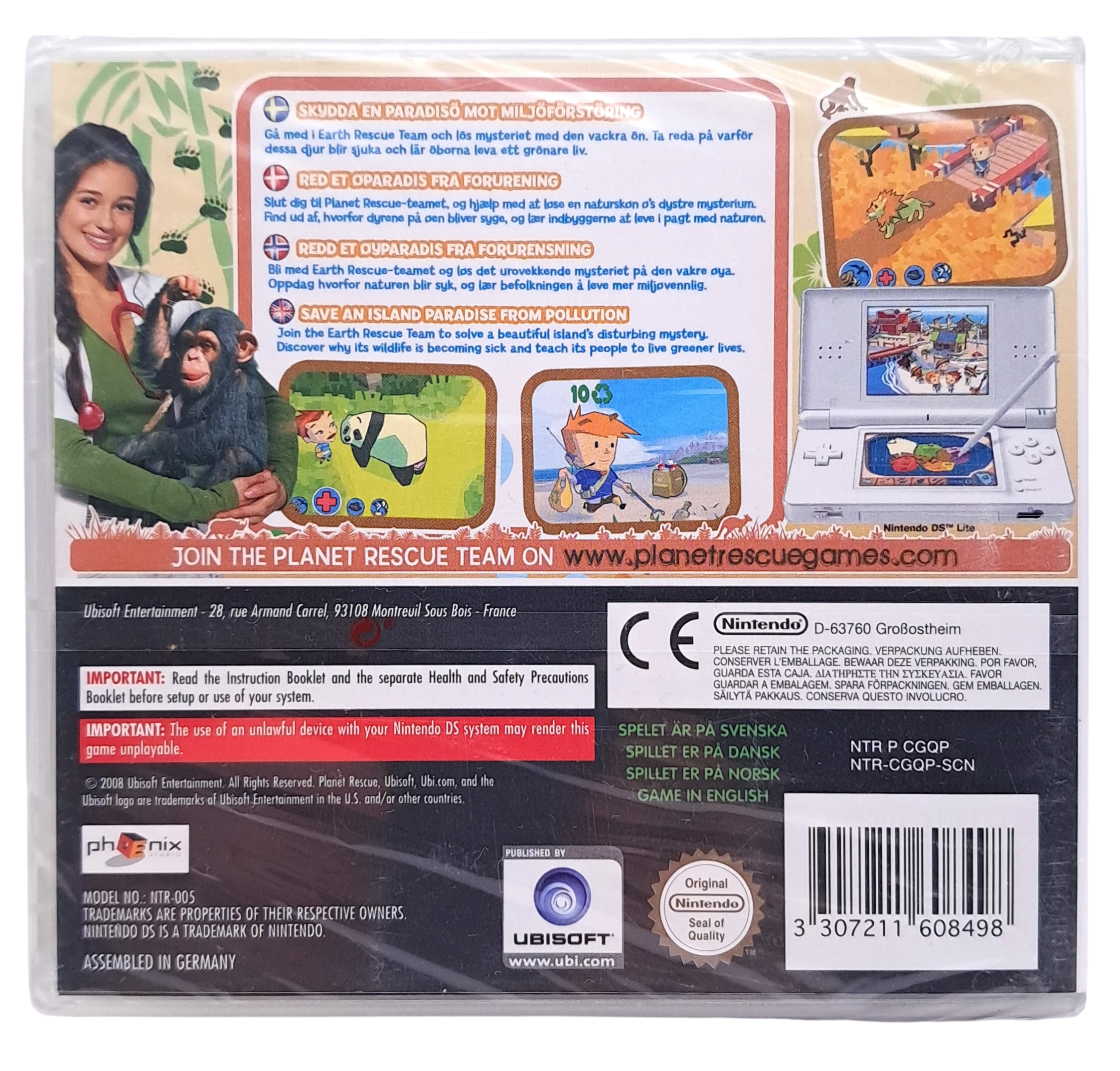 Planet rescue - Endangered island (forseglet) – Nintendo DS spill