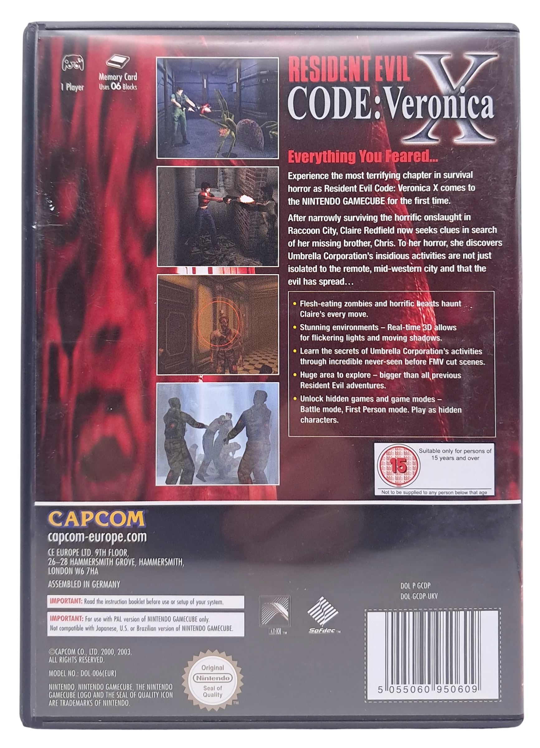 Resident evil - Code: Veronica X  – Nintendo GameCube spill