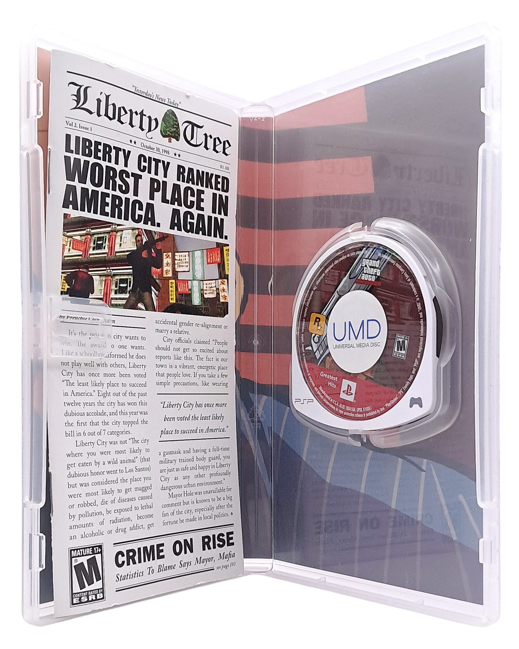Grand theft auto: Liberty city stories - NTSC (greatest hits)  - Playstation portable spill (PSP)