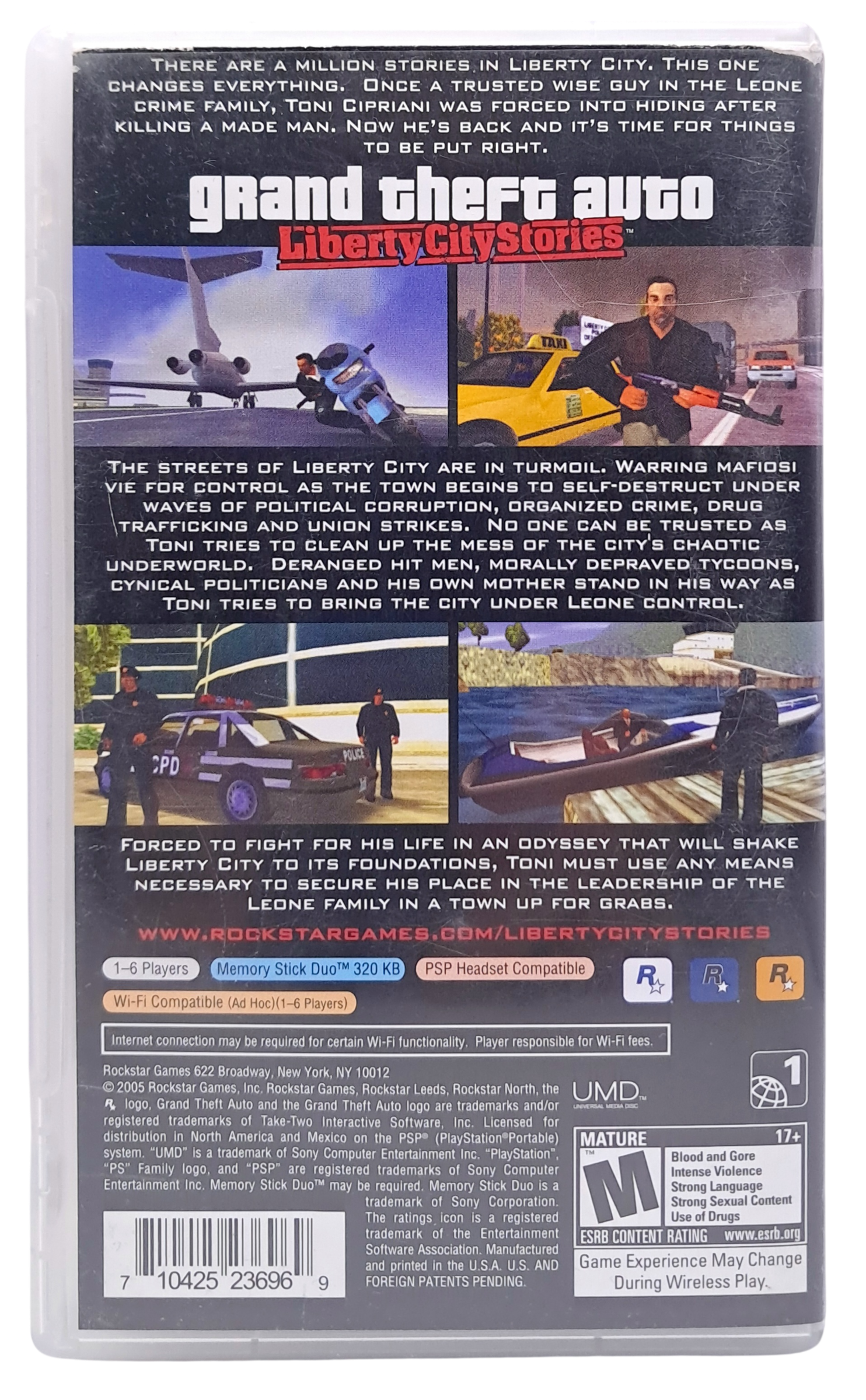 Grand theft auto: Liberty city stories - NTSC (greatest hits)  - Playstation portable spill (PSP)