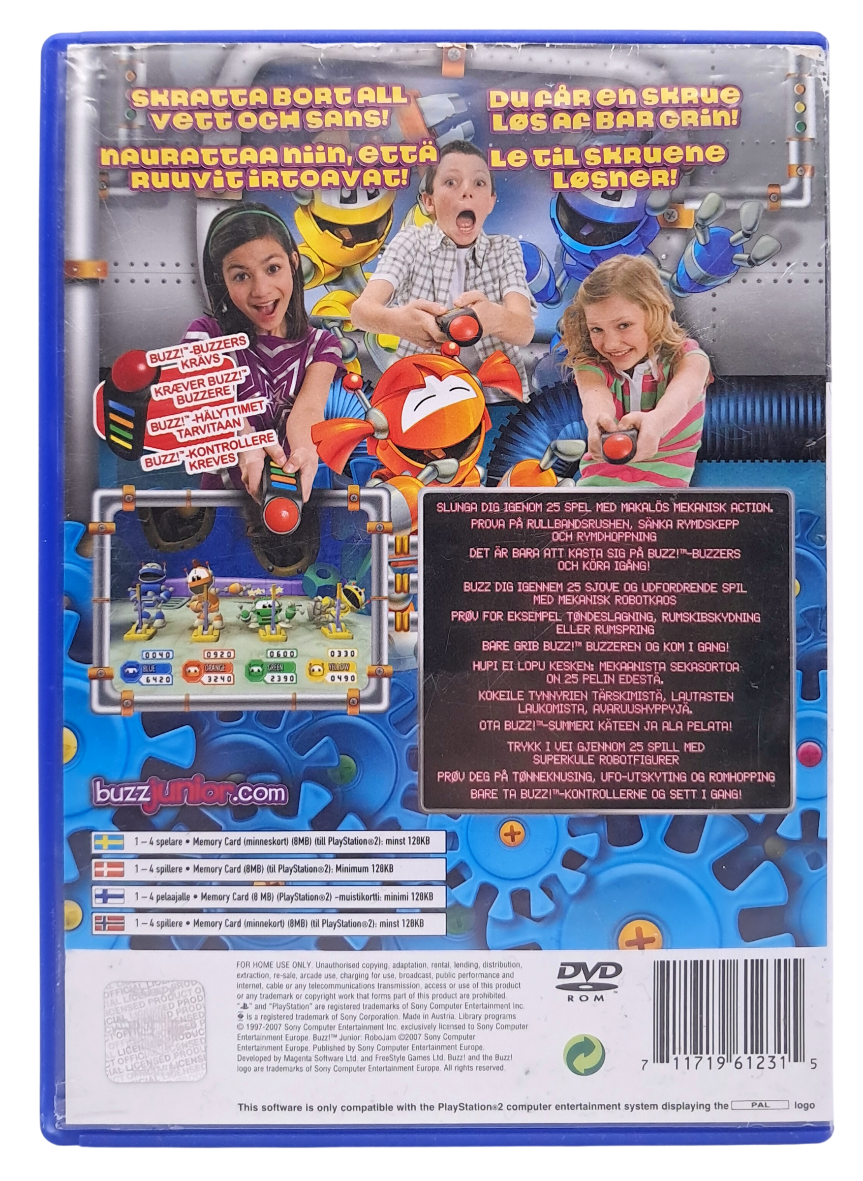 Buzz junior - Robo jam - Playstation 2 spill (PS2)