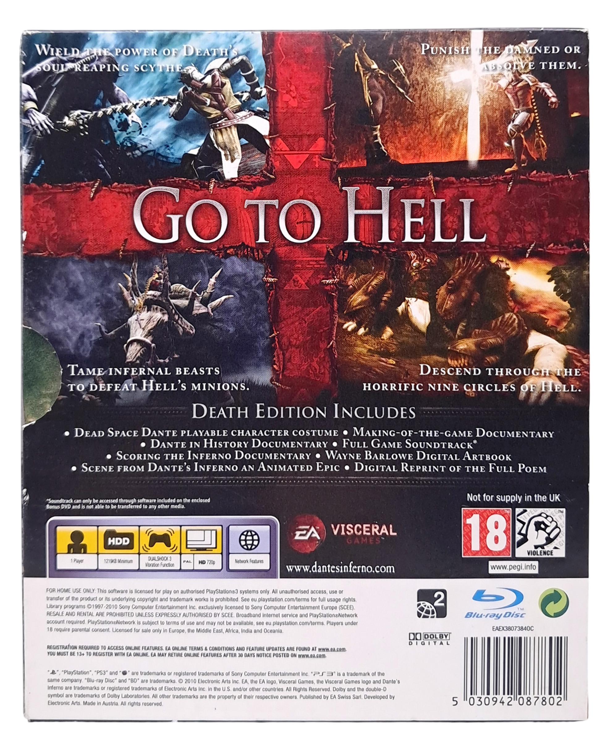 Dante's inferno (death edition) - Playstation 3 spill (ps3)