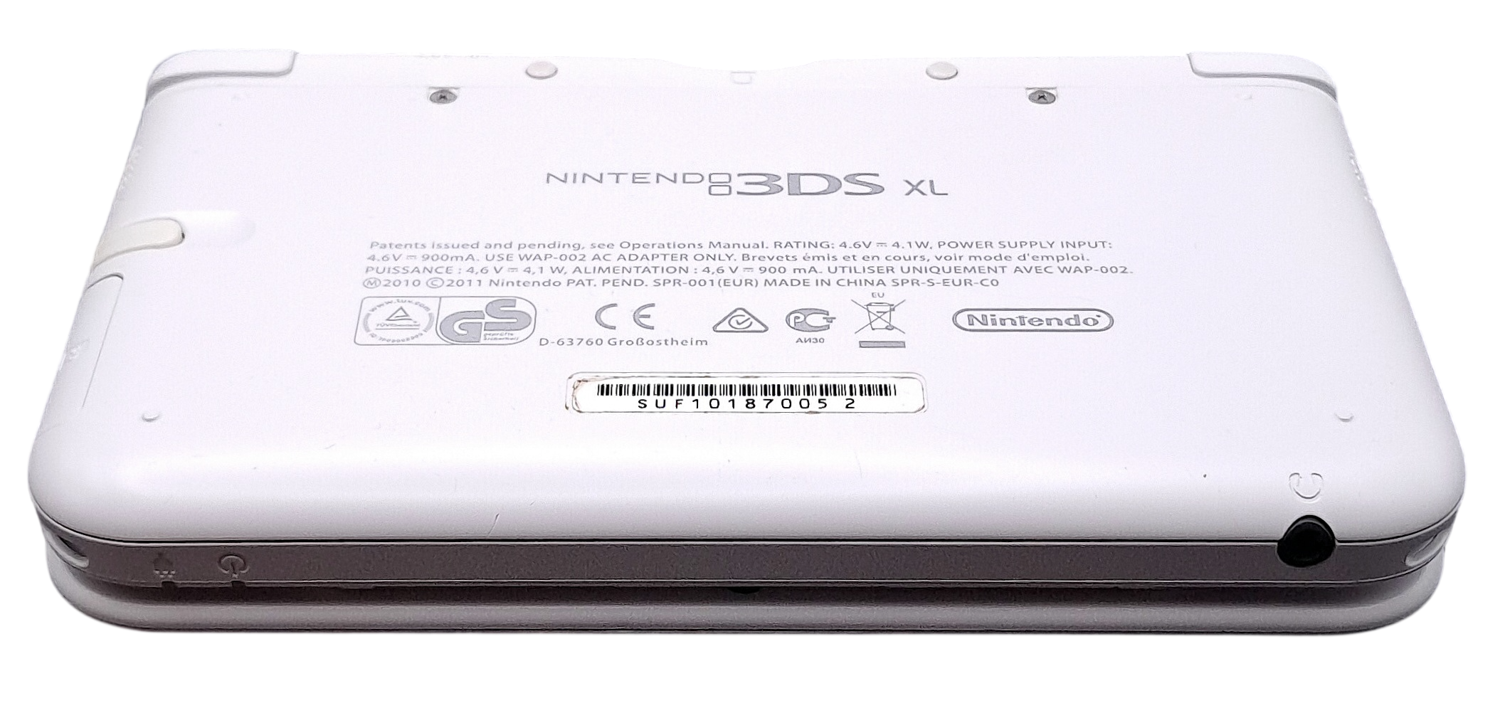 Hvit Nintendo 3DS XL - inkl. strømadapter - Håndholdt konsoll