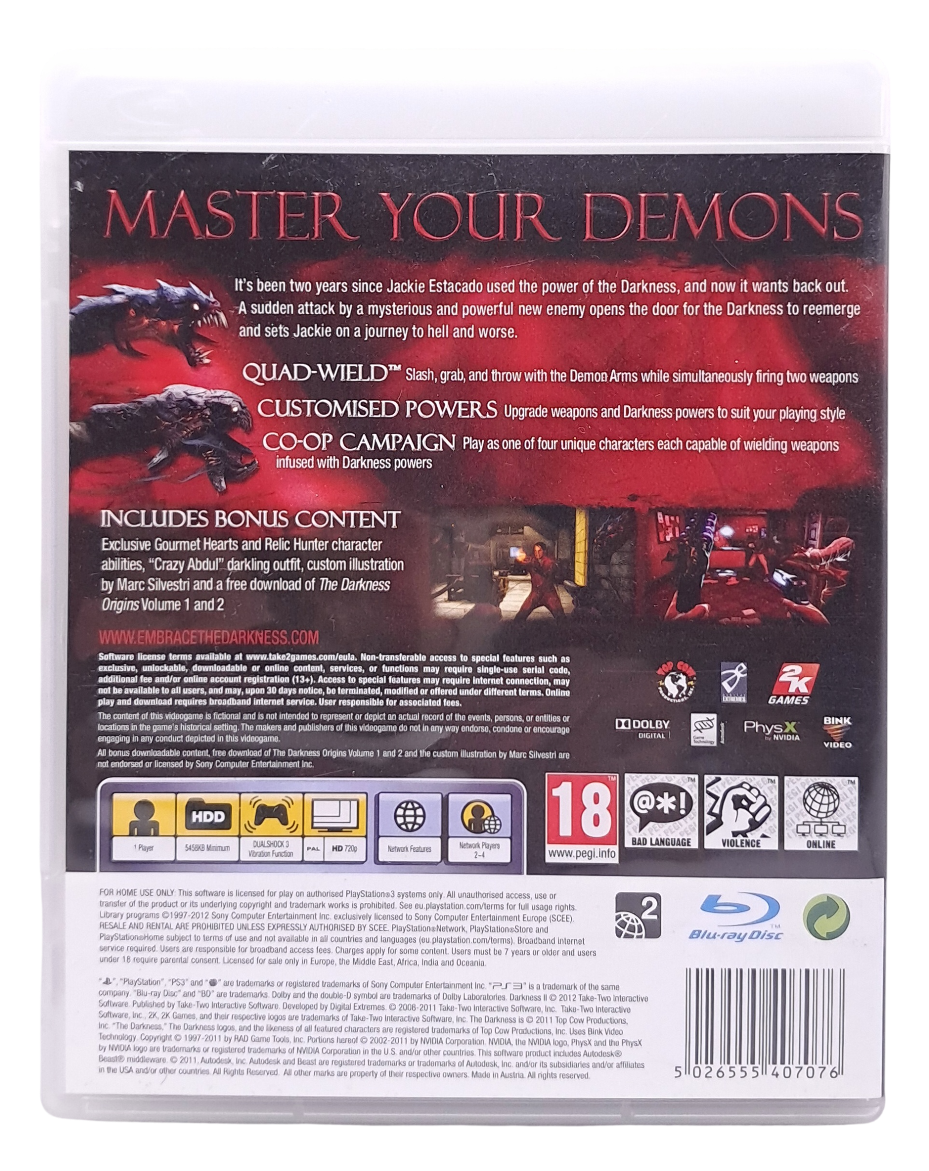 The darkness II / 2 (limited edition) - Playstation 3 spill (ps3)
