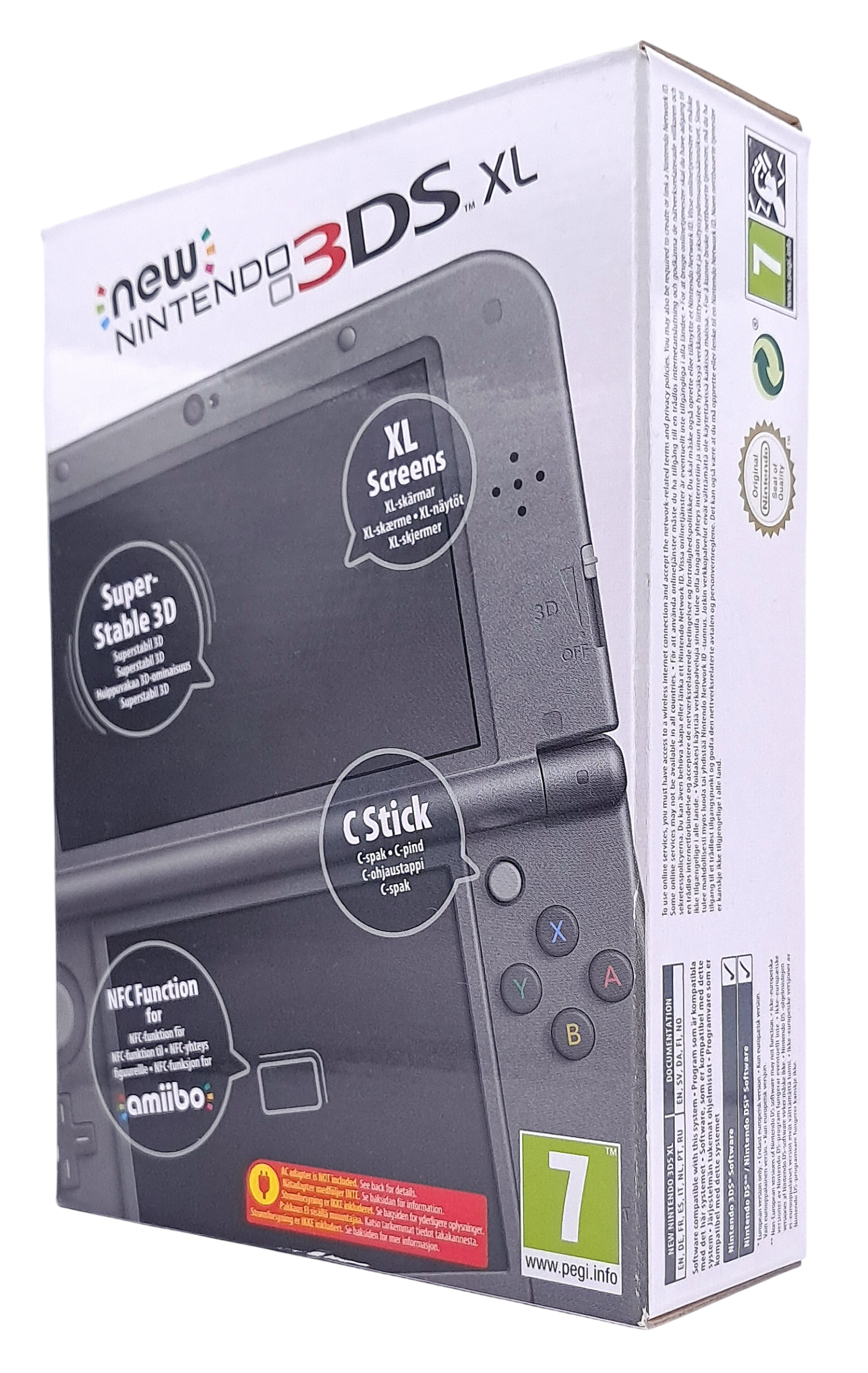 New Nintendo 3DS XL – Metallic Black - Nintendo Håndholdt konsoll