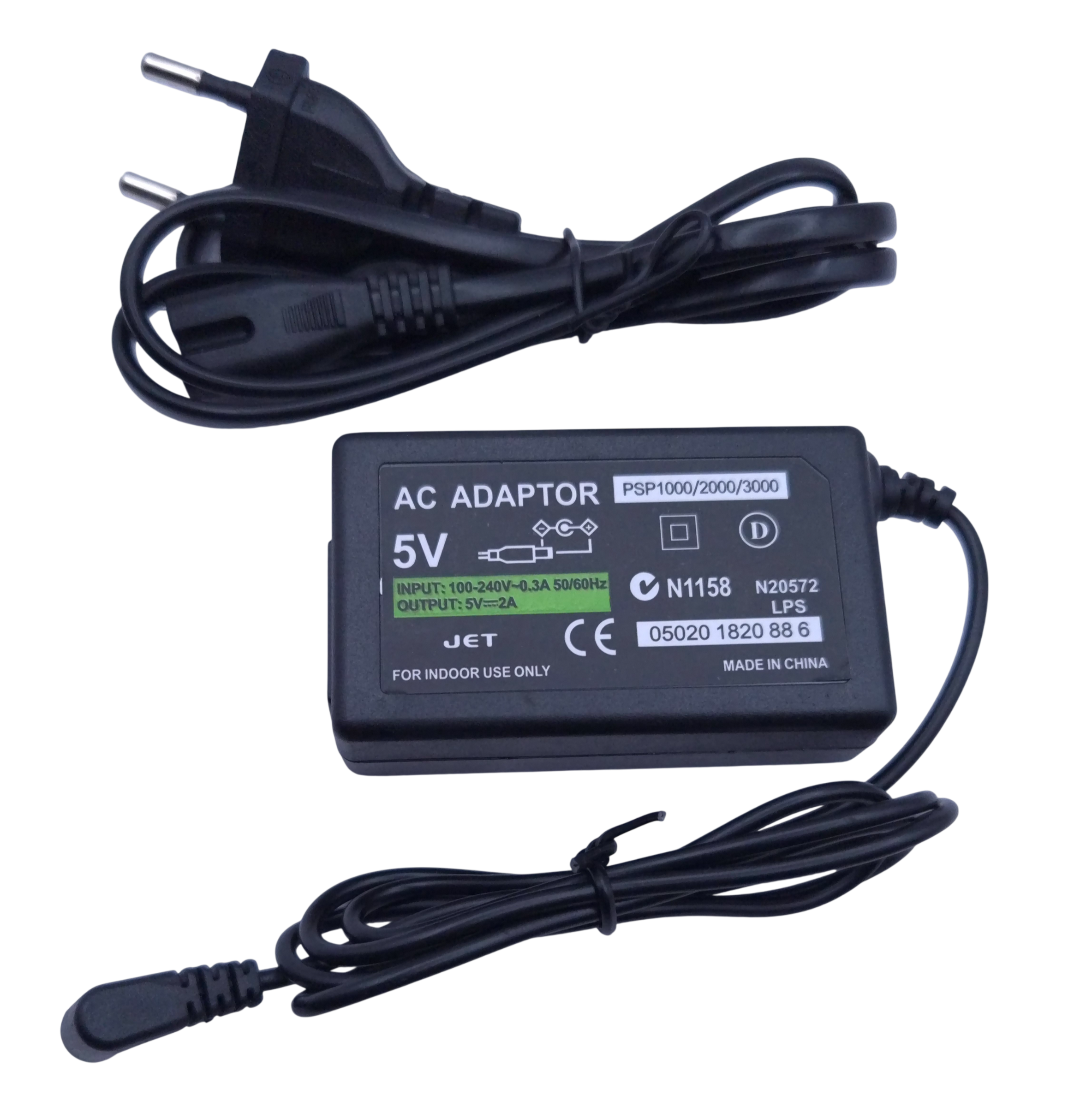 Tredjeparts PSP lader - (PSP 1000/2000/3000 strømadapter)