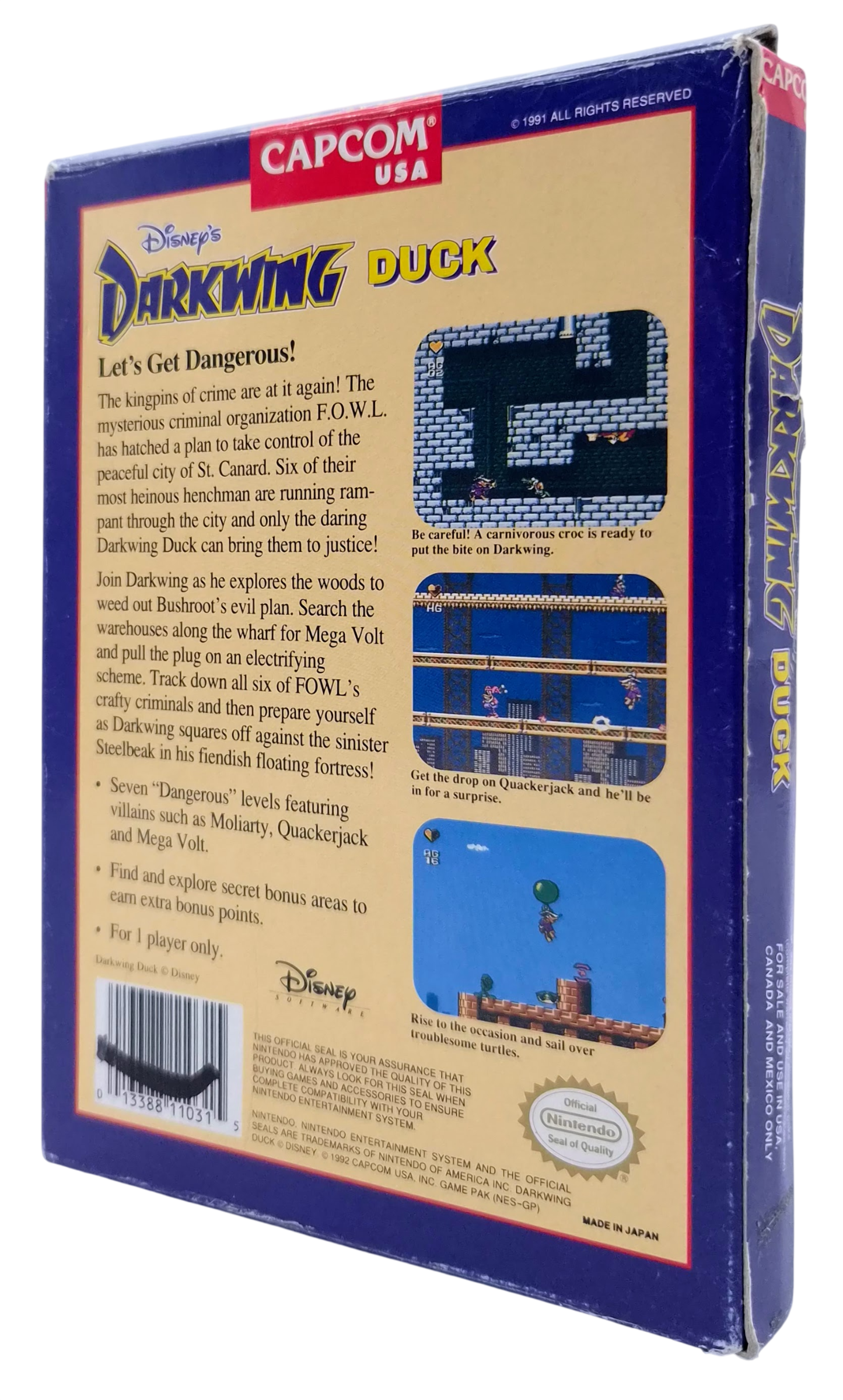 Darkwing duck (USA) (i eske) - Nintendo entertainment system spill (NES)