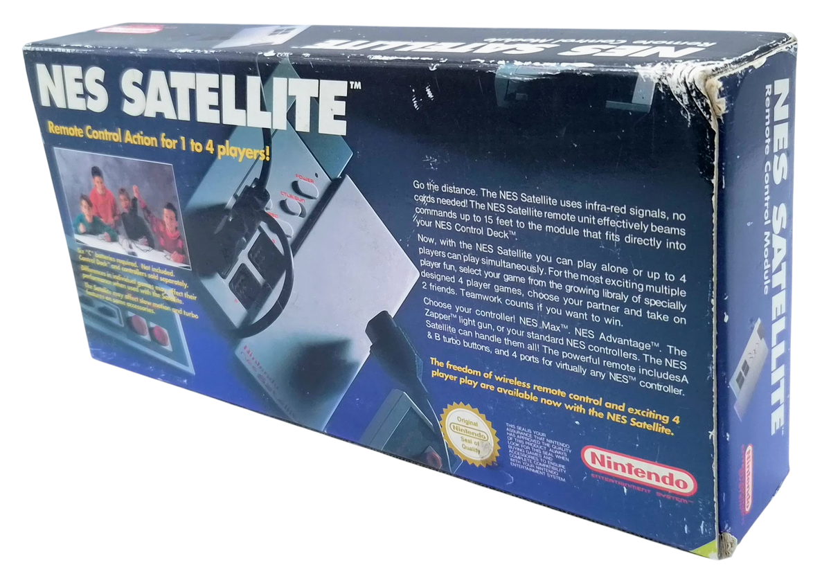 NES Satellite Remote Control Module (I eske) — Trådløs 4-spiller adapter NES tilbehør