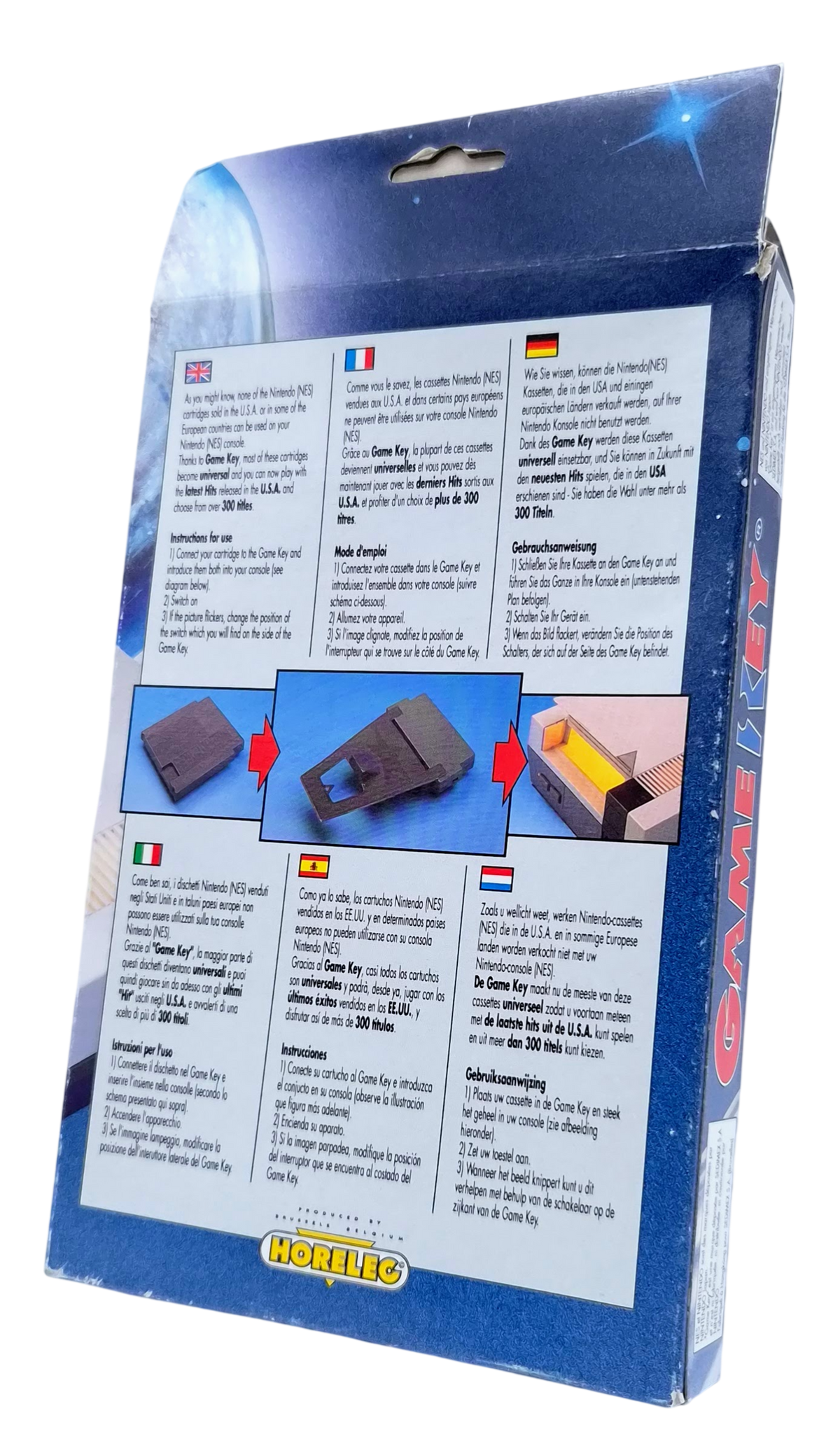 Game Key Adaptor for American NES Cartridges (I eske) - NES tilbehør