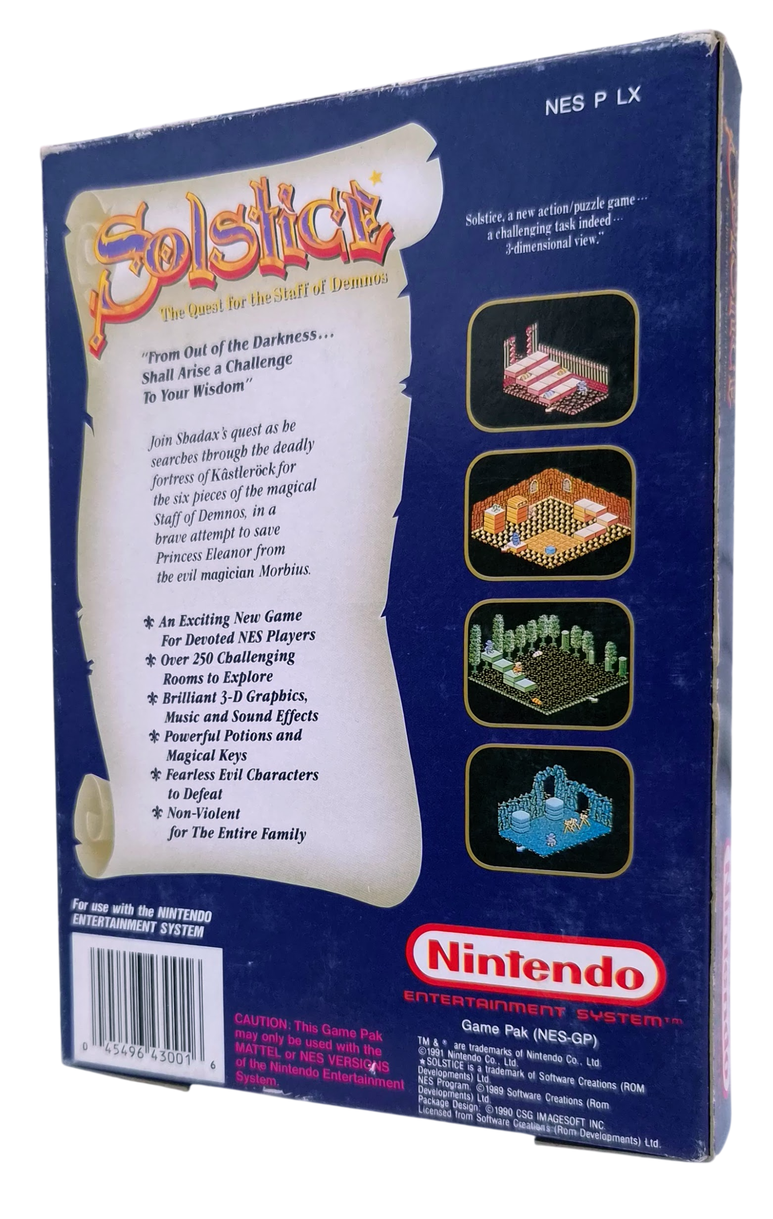 Solstice (UKV) (i eske) - Nintendo entertainment system / NES spill