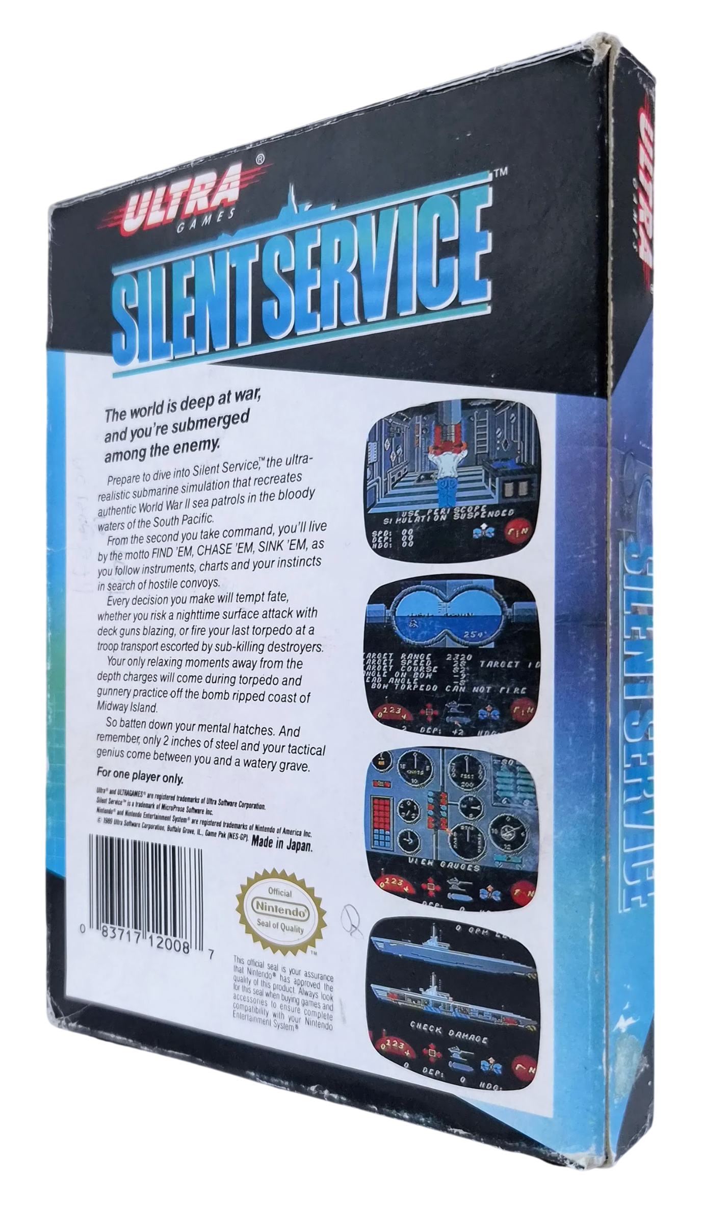 Silent service (USA) (i eske) - Nintendo entertainment system / NES spill