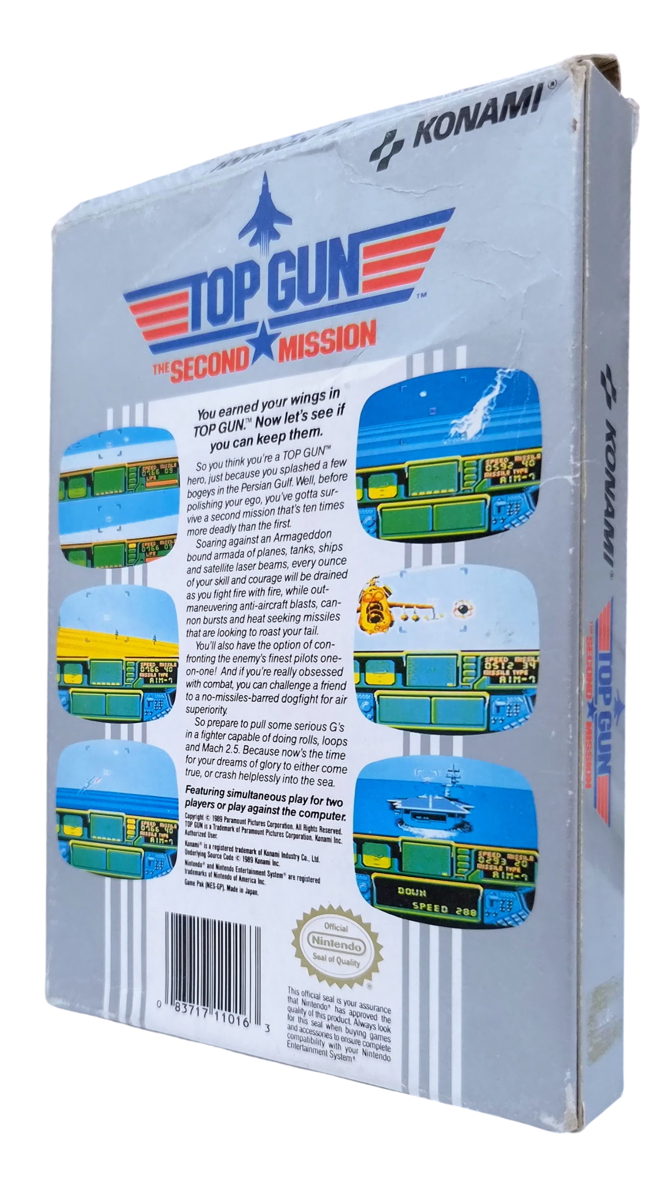 Top gun - The second mission (SCN) (i eske) - NES spill