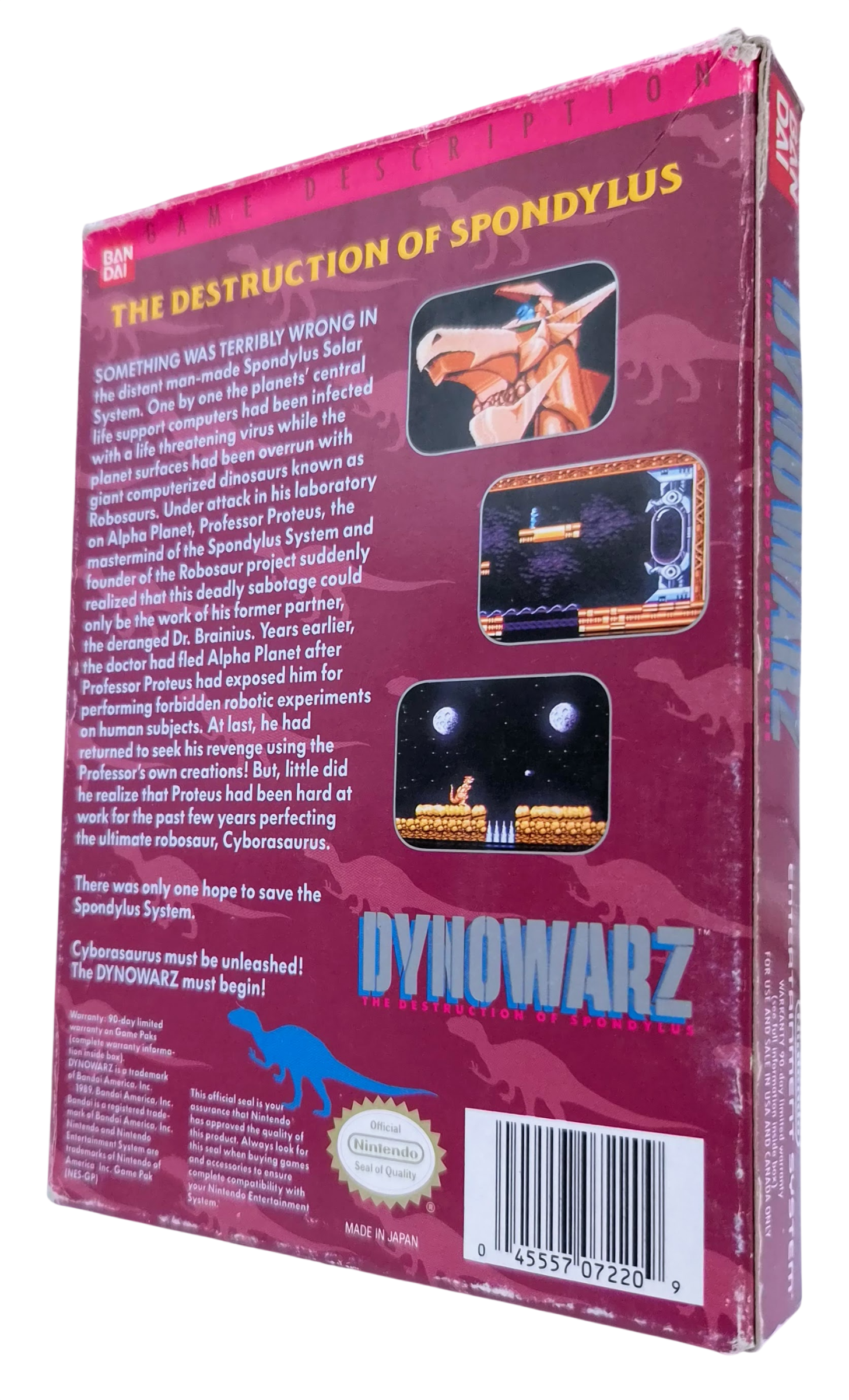 Dynowarz - The destruction of spondylus (USA) (i eske) - NES spill