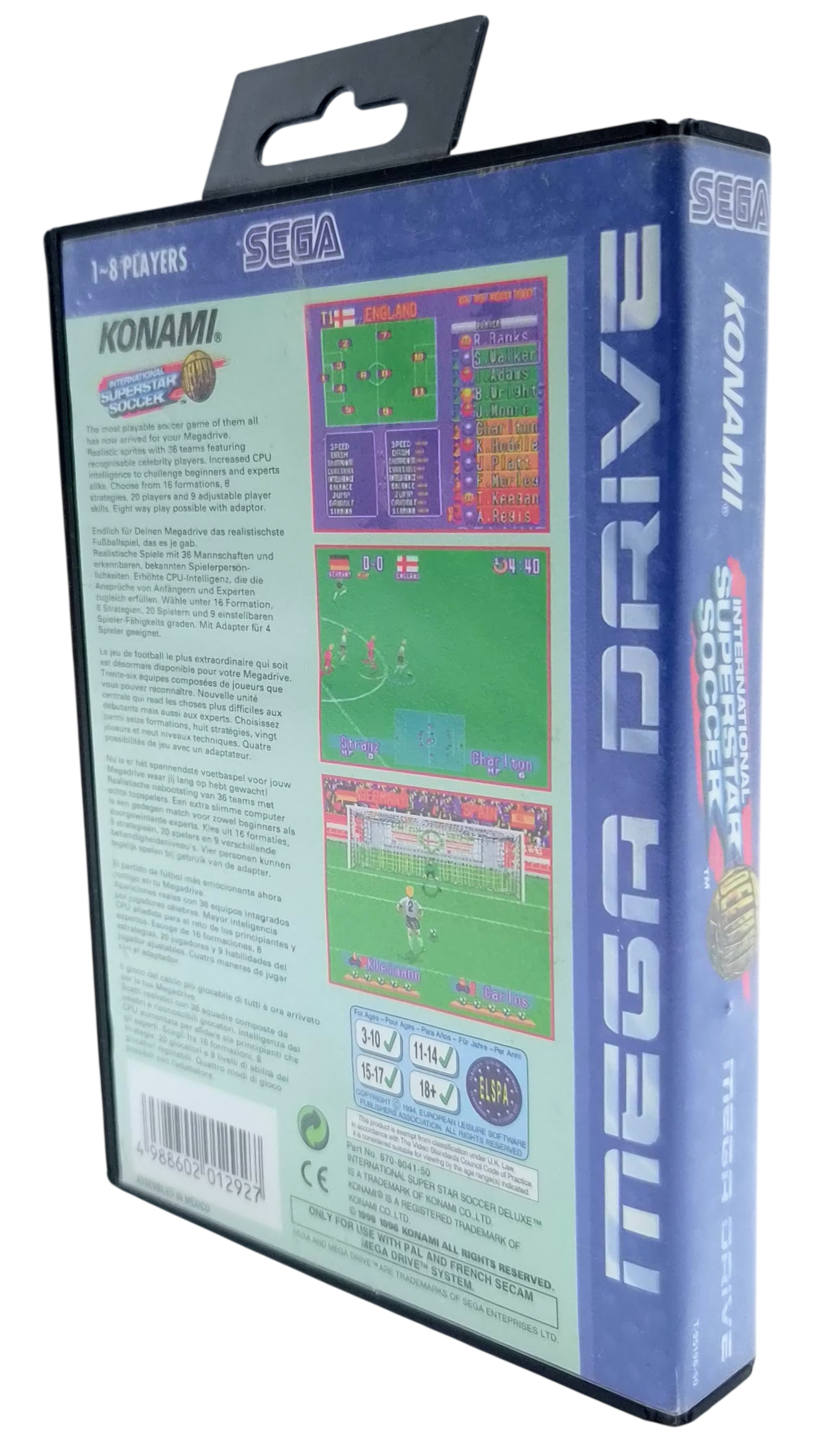 International superstar soccer (I eske) - Sega mega drive spill