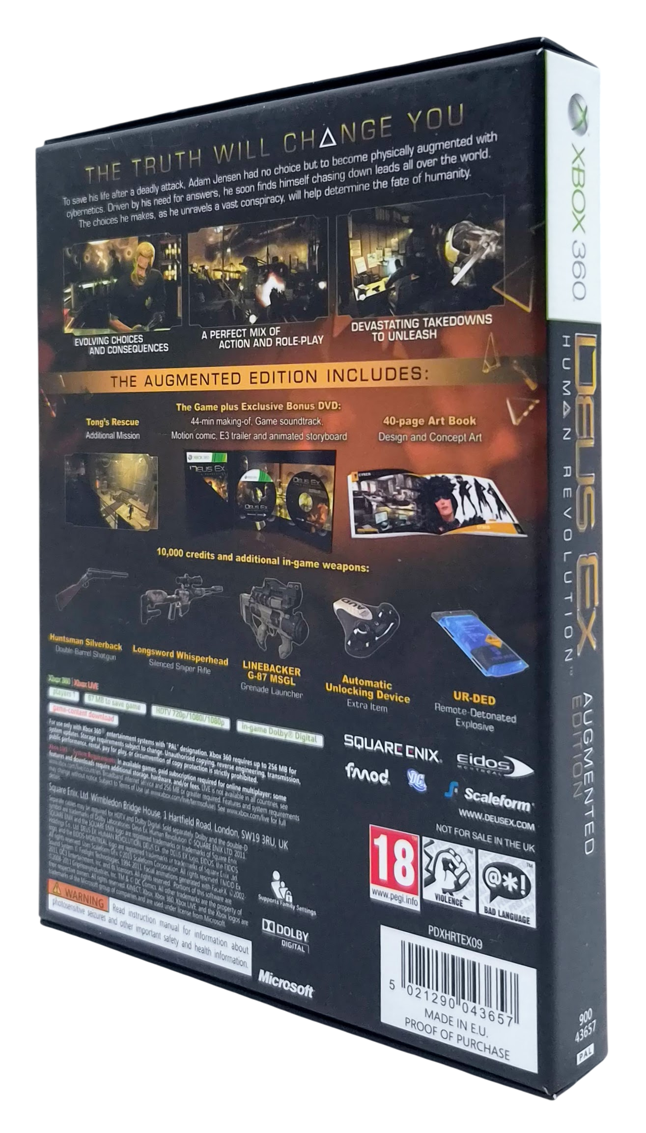 Deus Ex - Human revolution (Augmented edition) - Xbox 360 spill